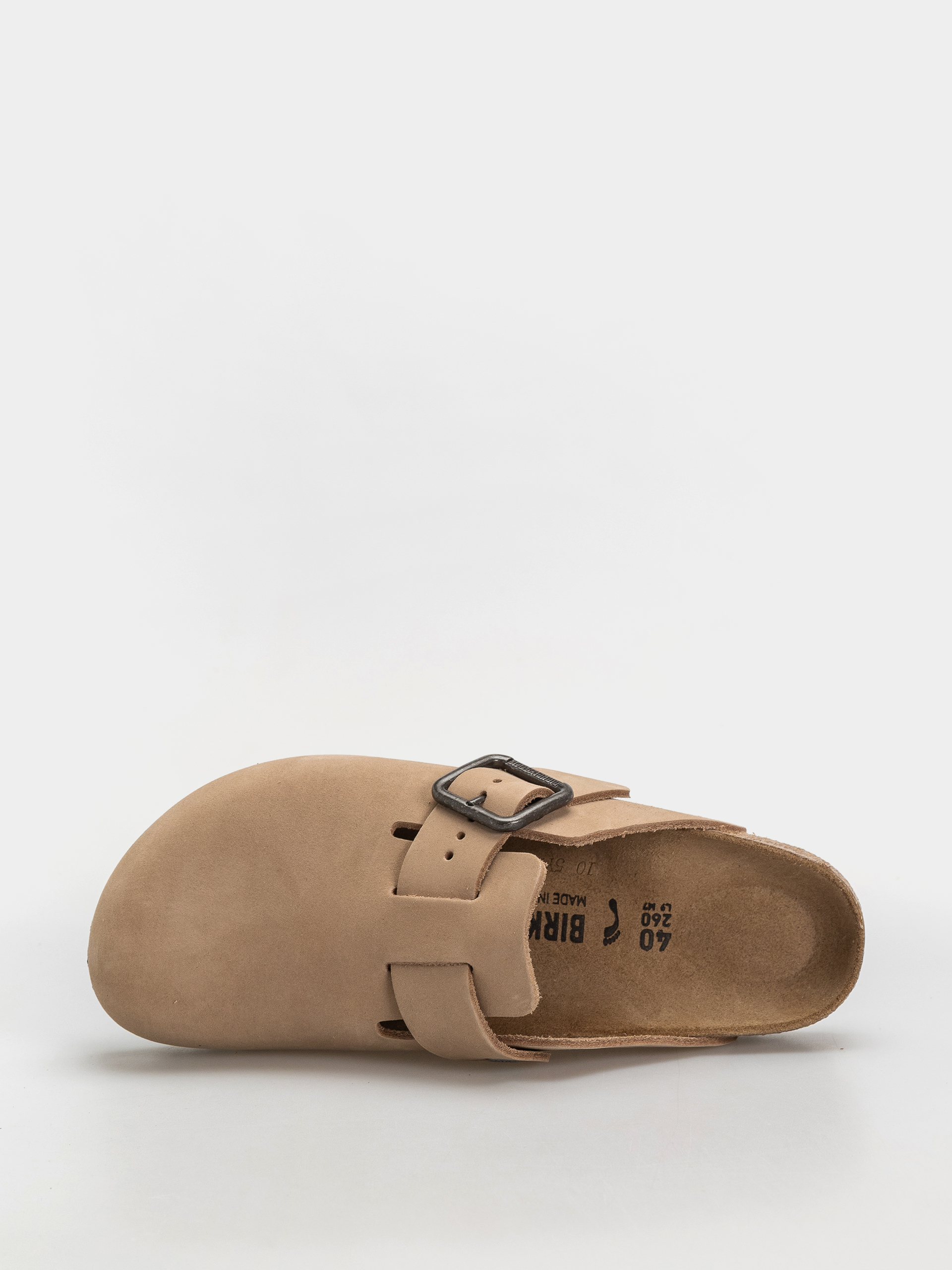 Чехли Birkenstock Boston Wire Buckle Nubuck Leather Narrow (sandcastle)