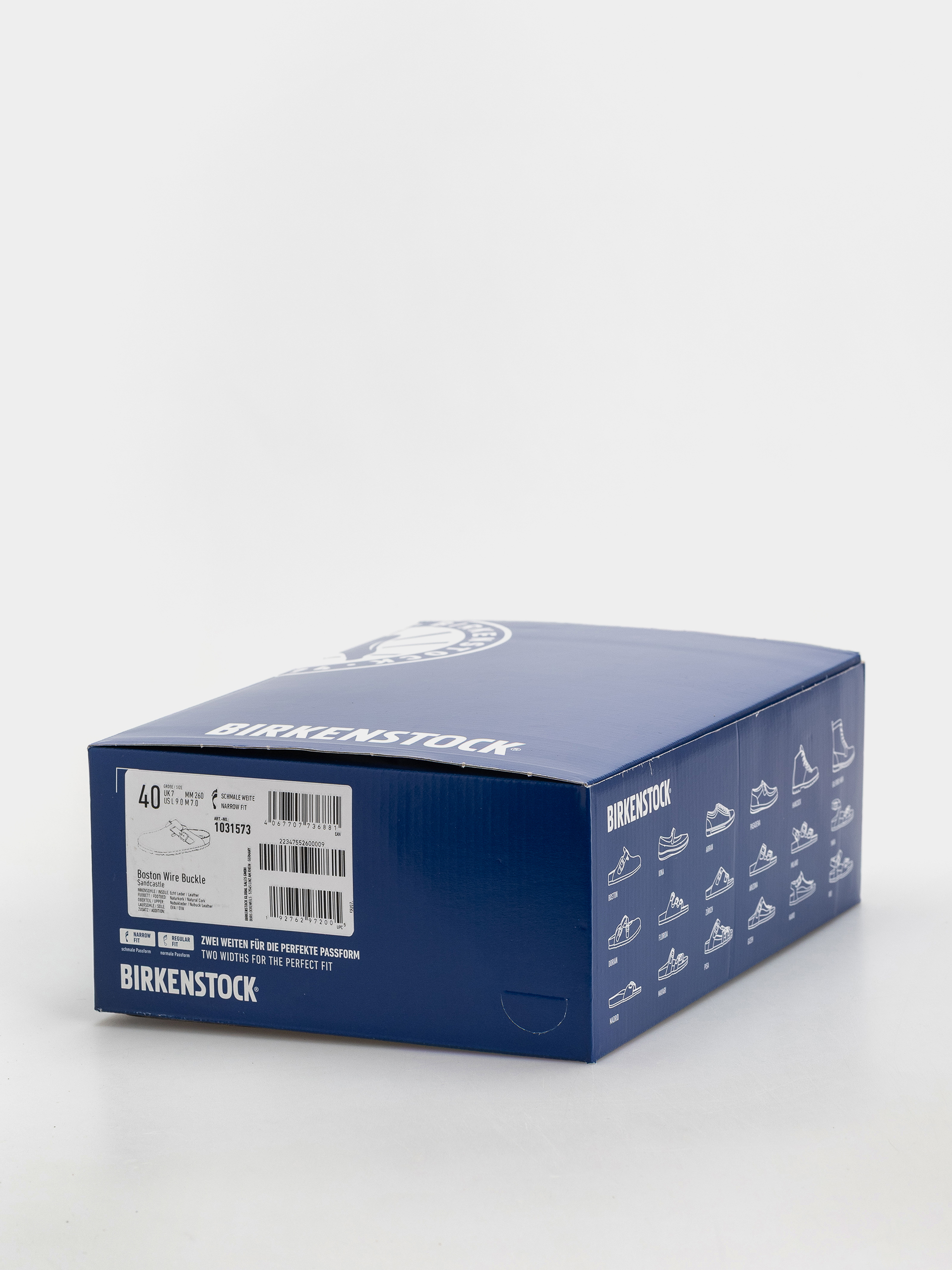 Чехли Birkenstock Boston Wire Buckle Nubuck Leather Narrow (sandcastle)