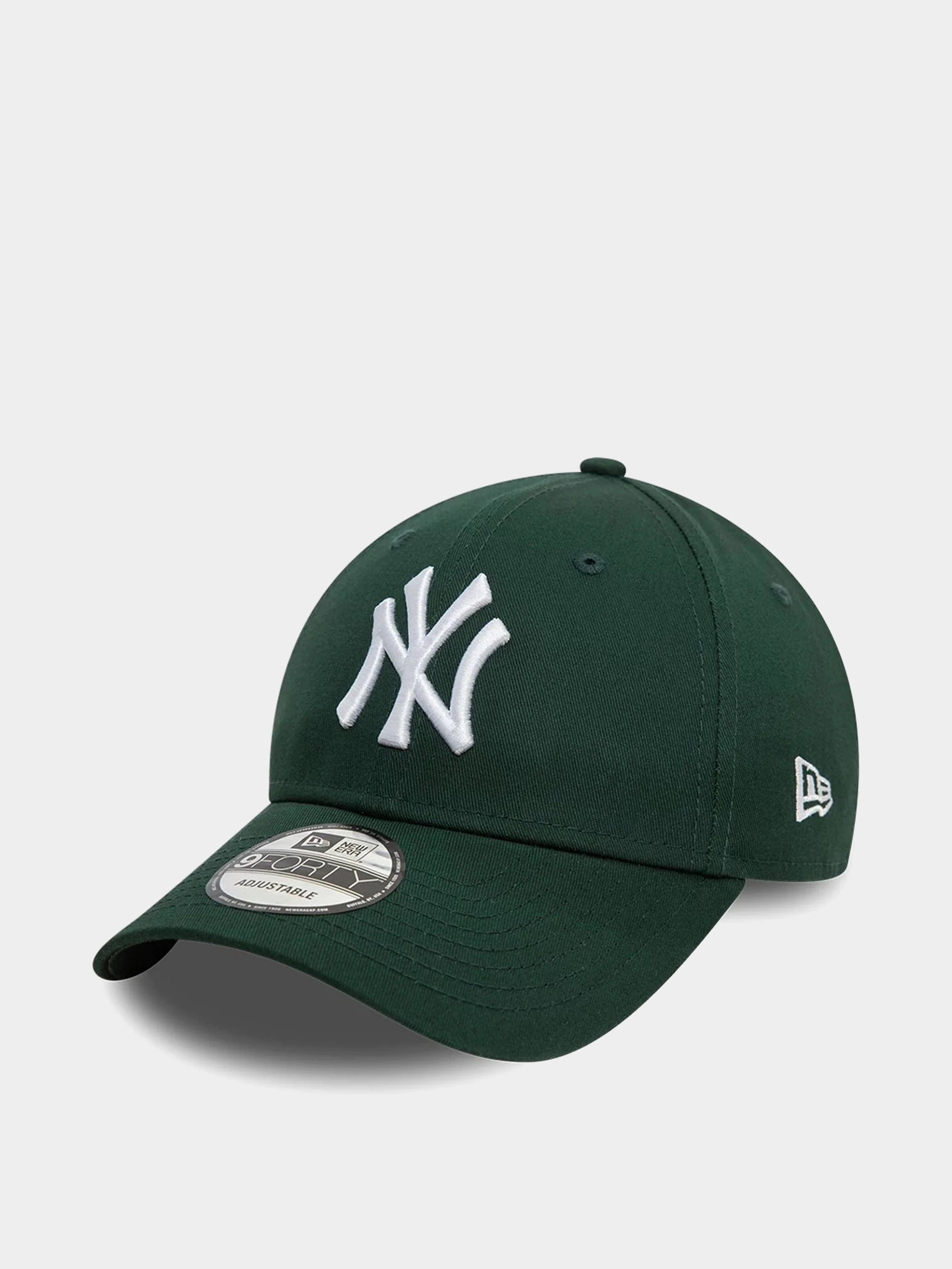 u0428u0430u043fu043au0430 u0441 u043au043eu0437u0438u0440u043au0430 New Era League Essential 9Forty New York Yankees (dark green/white)