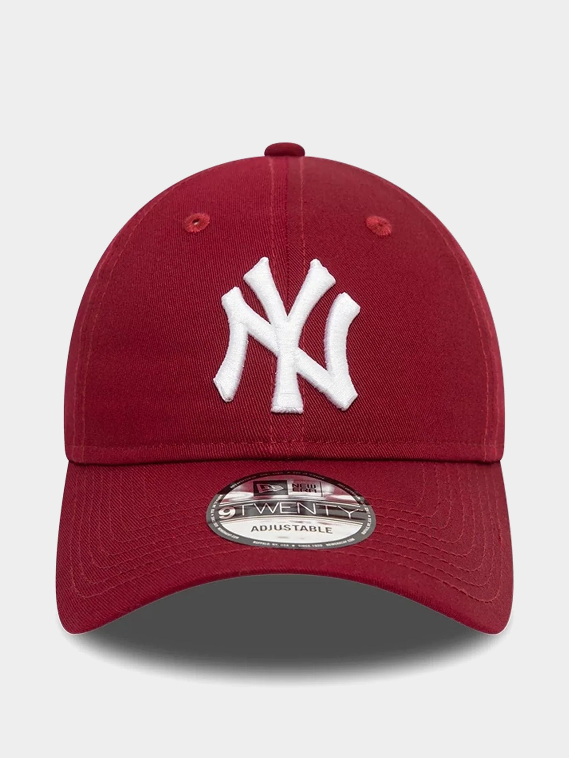 Шапка с козирка New Era League Essential 9Twenty New York Yankees (cardinal/white)