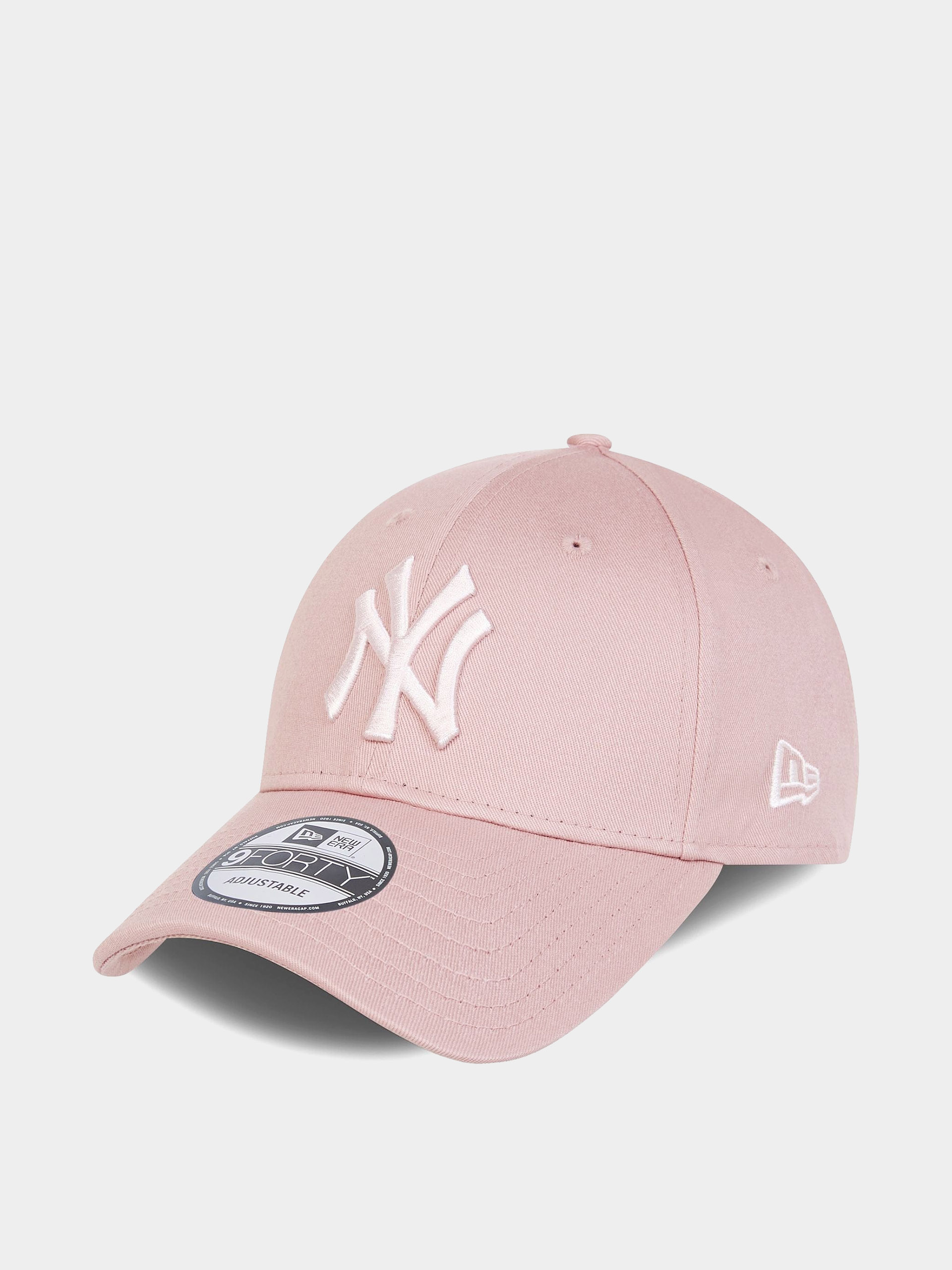 u0428u0430u043fu043au0430 u0441 u043au043eu0437u0438u0440u043au0430 New Era League Essential 9Forty New York Yankees (dirty rose)