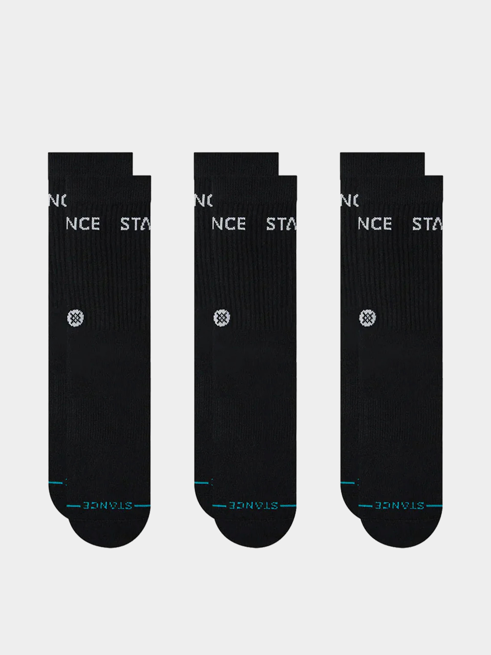 Чорапи Stance Origin 3 Pack Quarter (black)