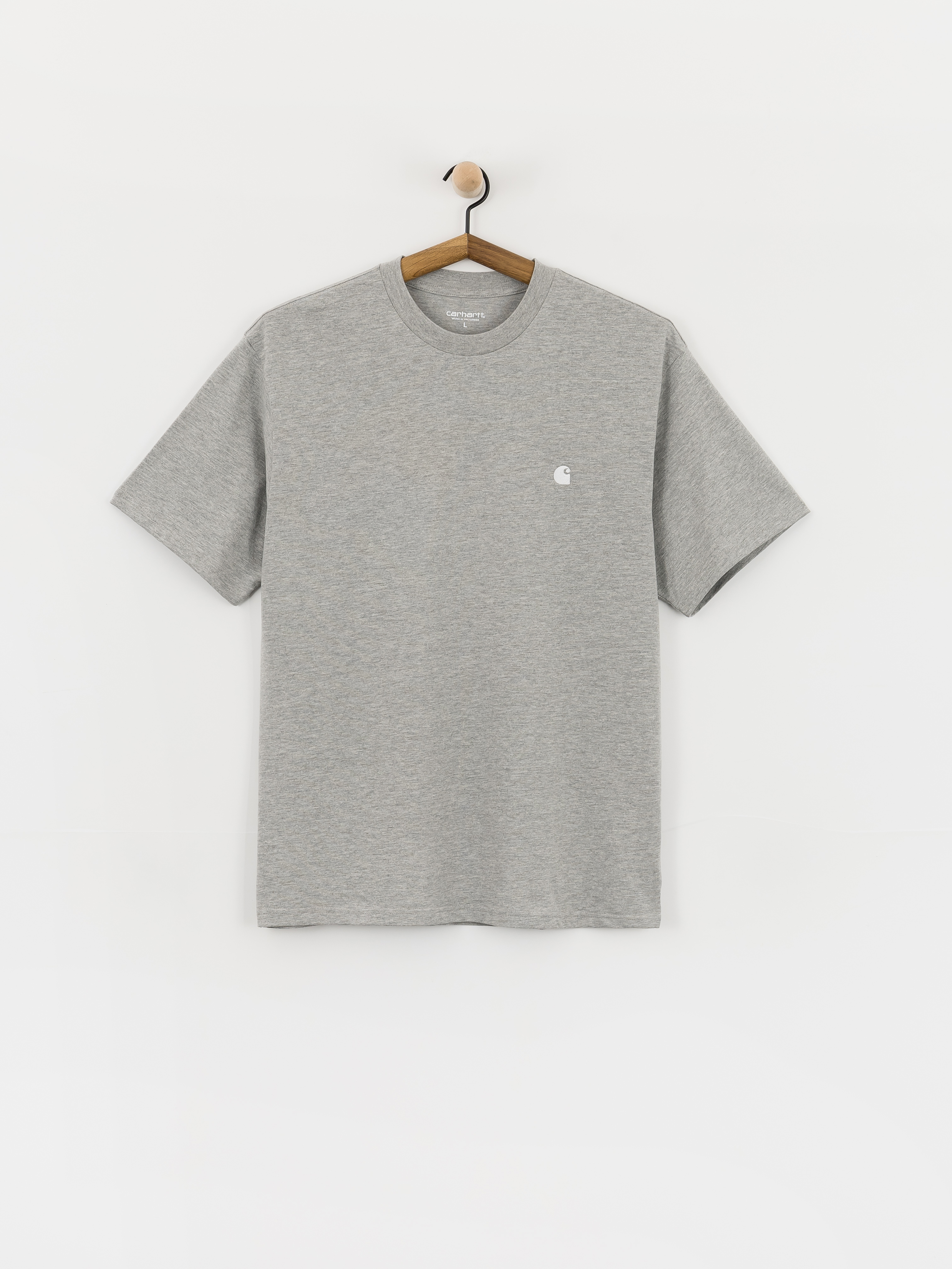 Тениска Carhartt WIP Madison (grey heather/white)