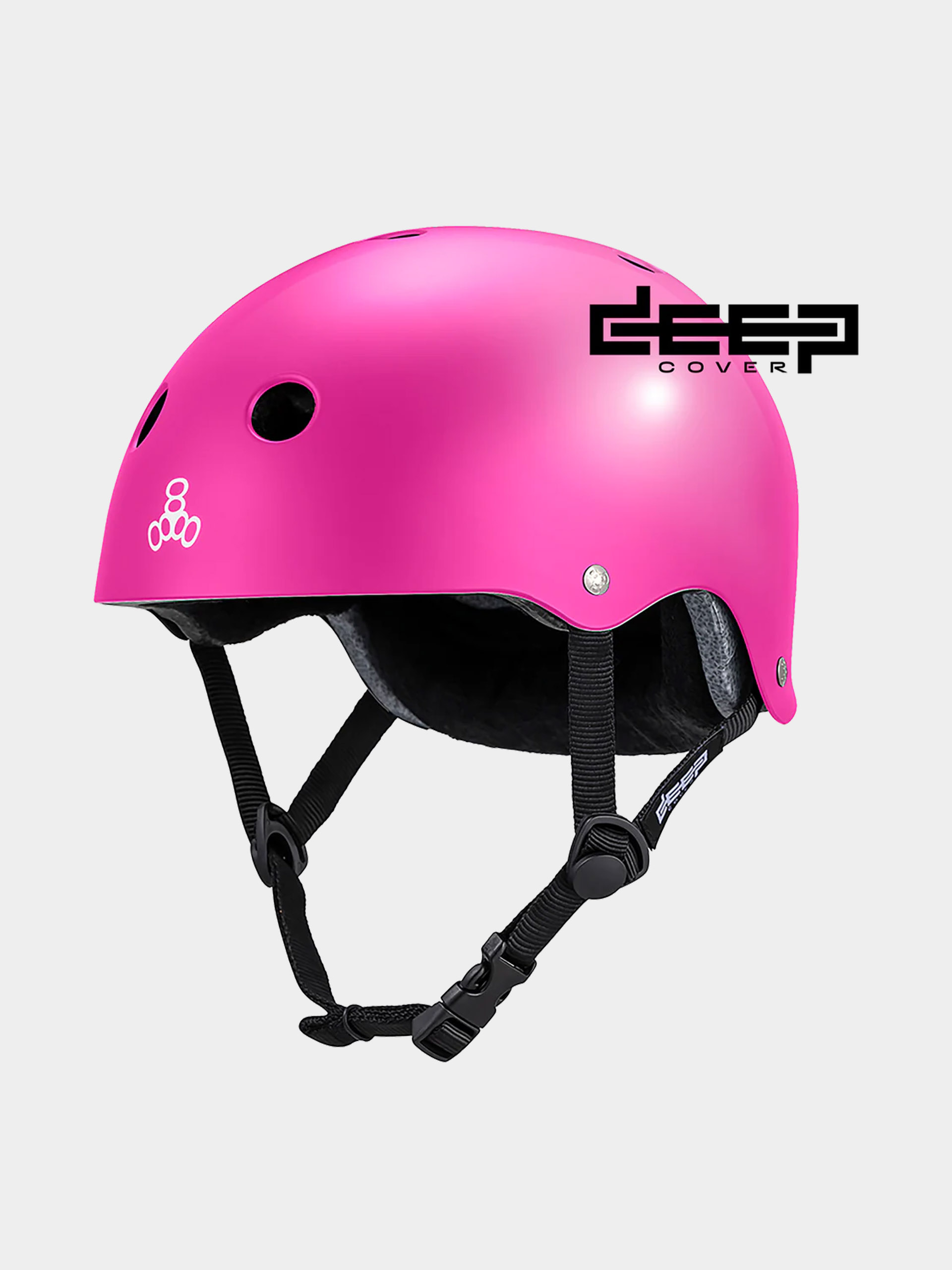 Каска Triple Eight Deep Cover (pink gloss)