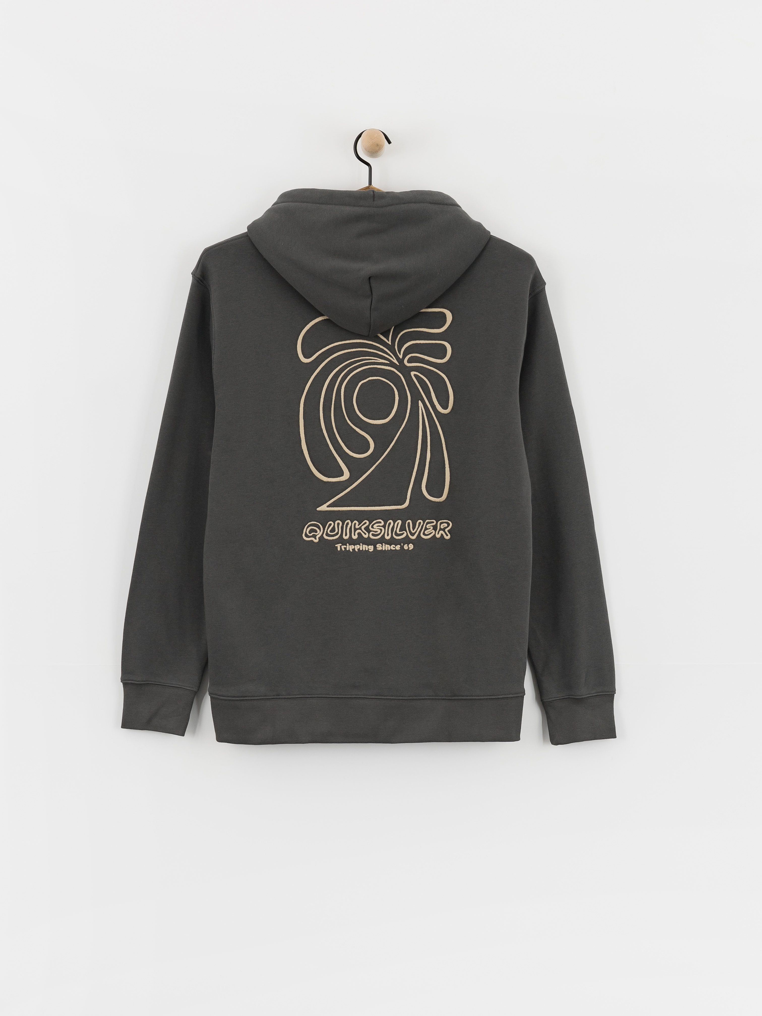 Суитшърт с качулка Quiksilver Salt Water Graphic HD (iron gate)