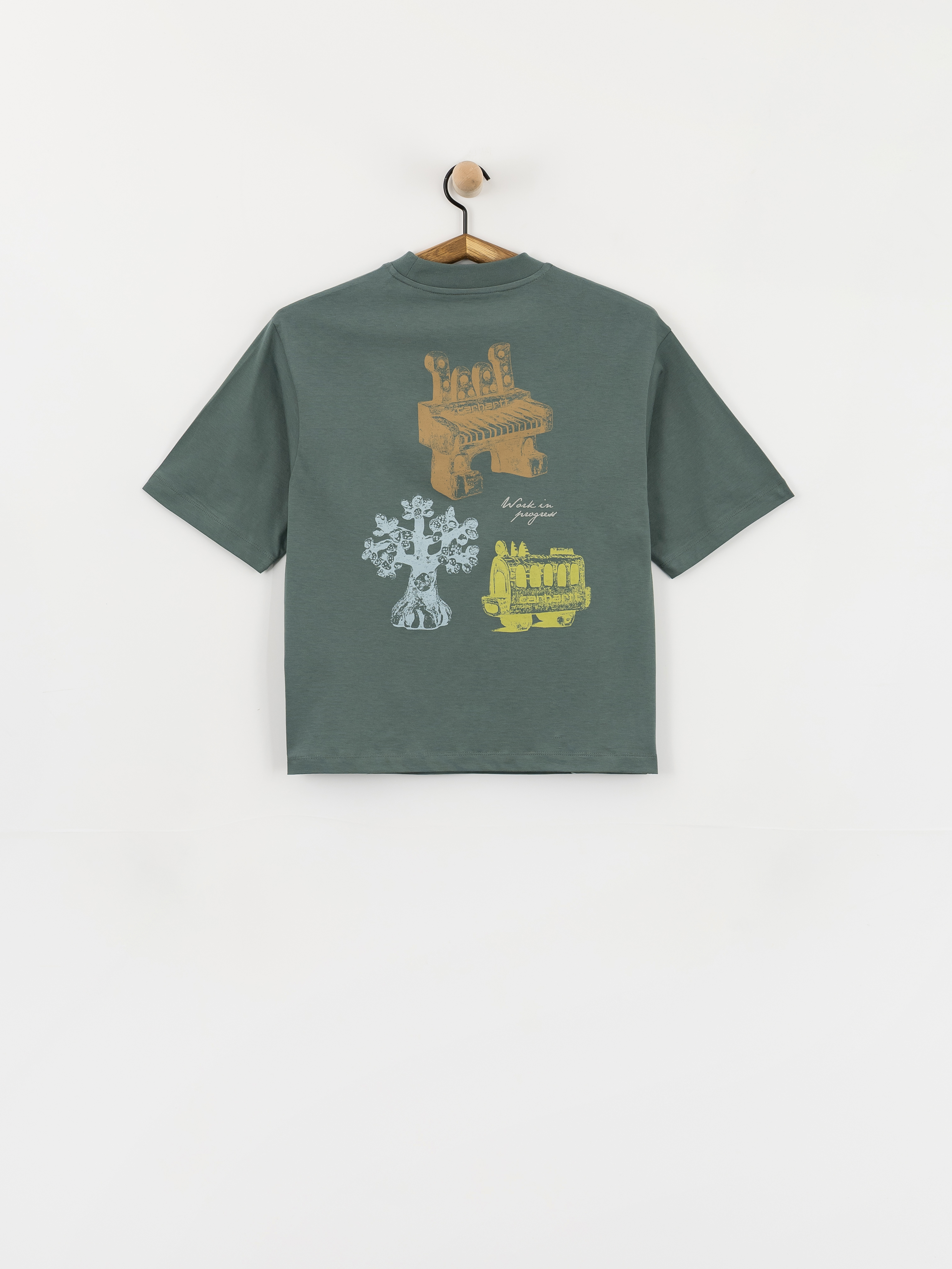Тениска Carhartt WIP Forma Wmn (velvet green)