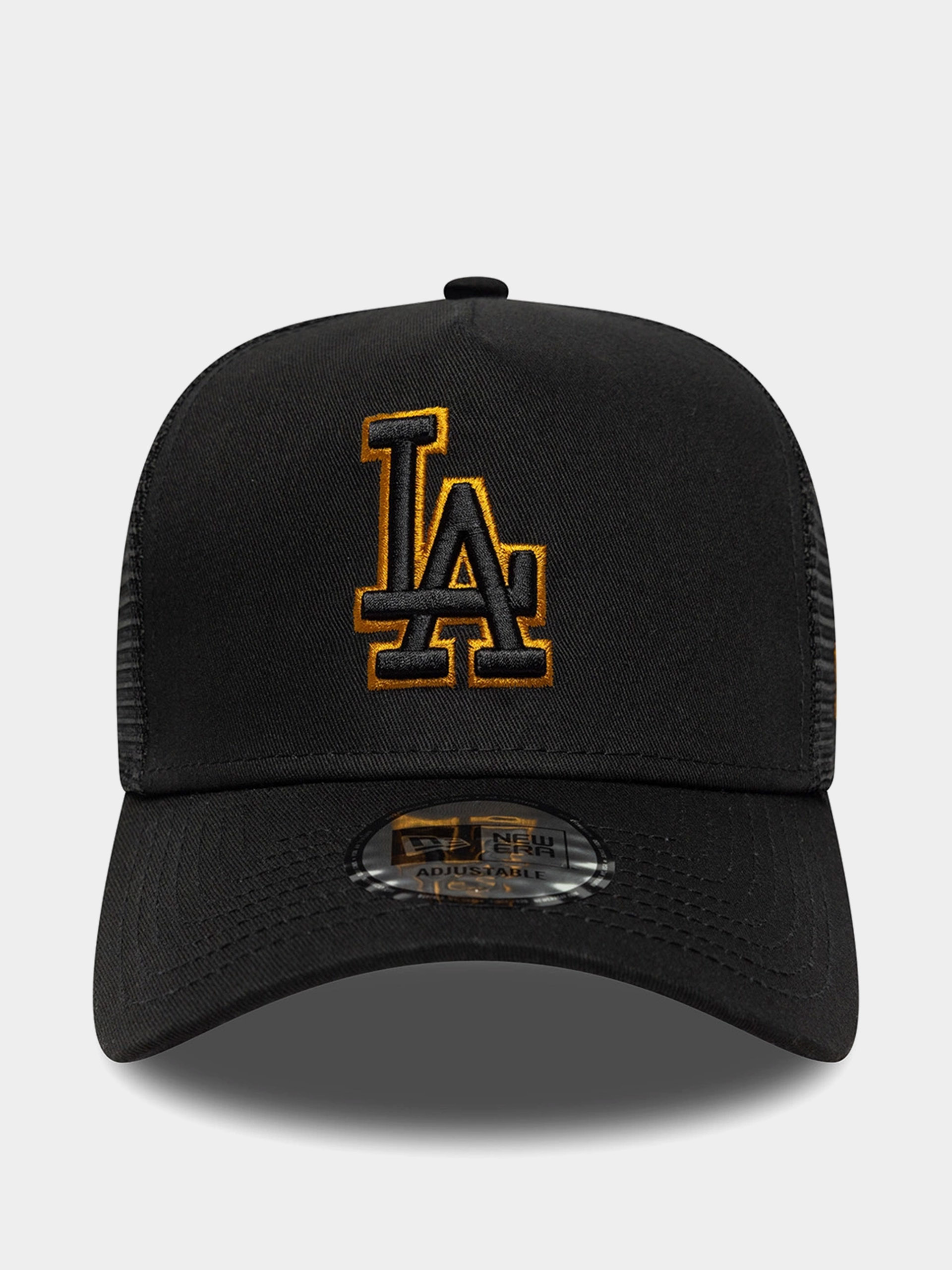 Шапка с козирка New Era Outline Trucker La Dodgers (black)