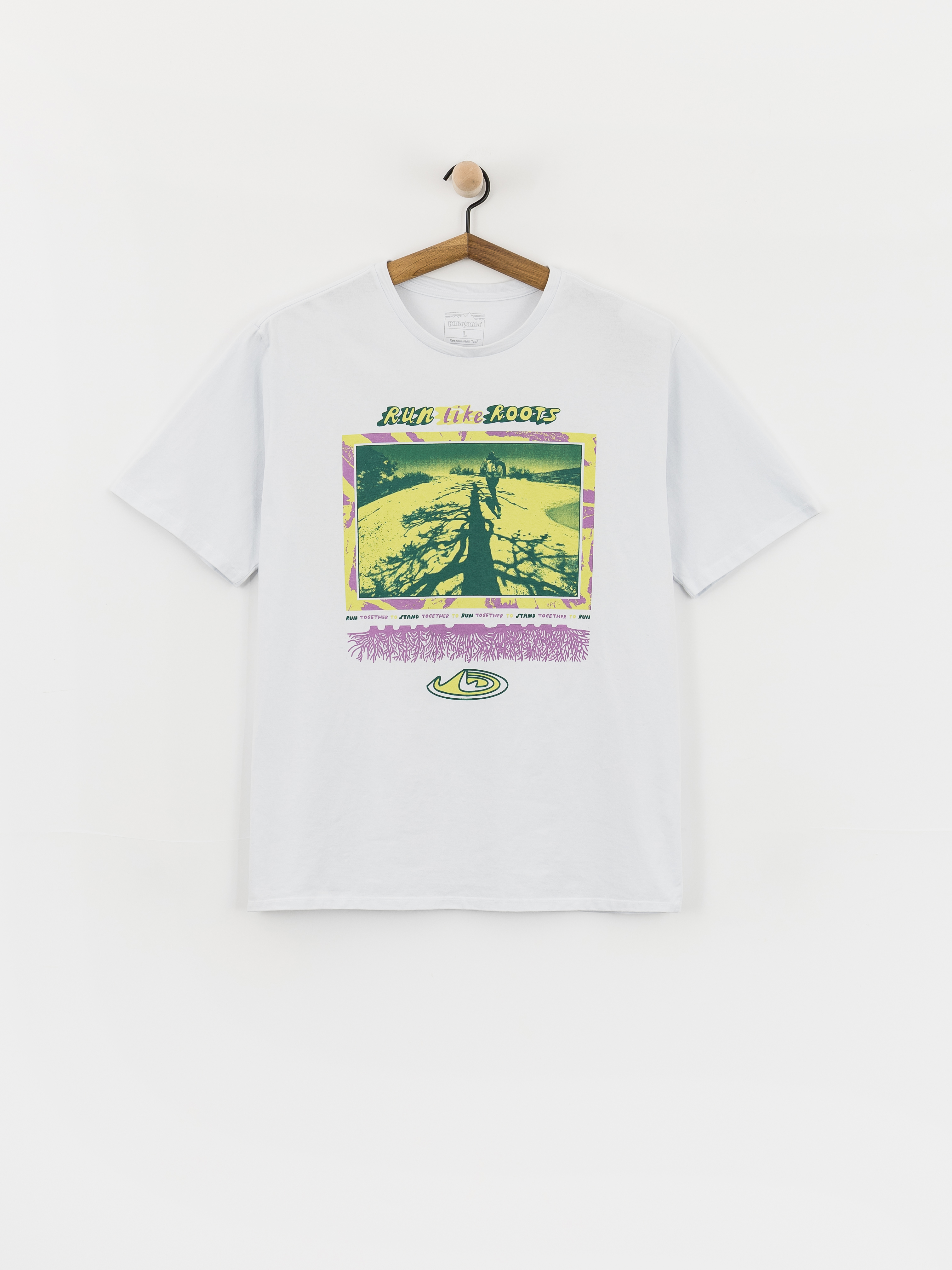 Тениска Patagonia Run Like Roots (white)