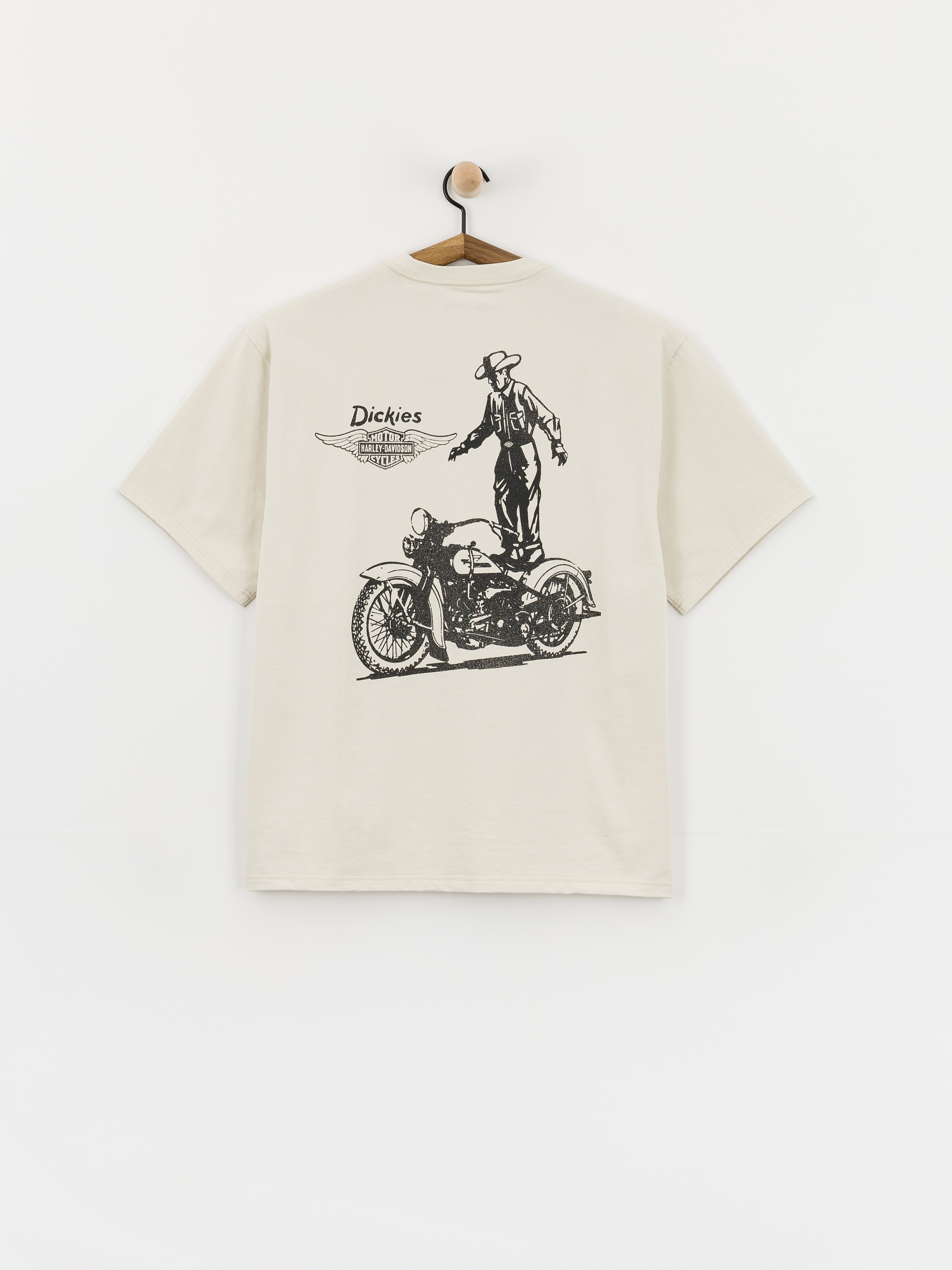 Тениска Dickies X Harley Davidson Vintage Wash (bone)