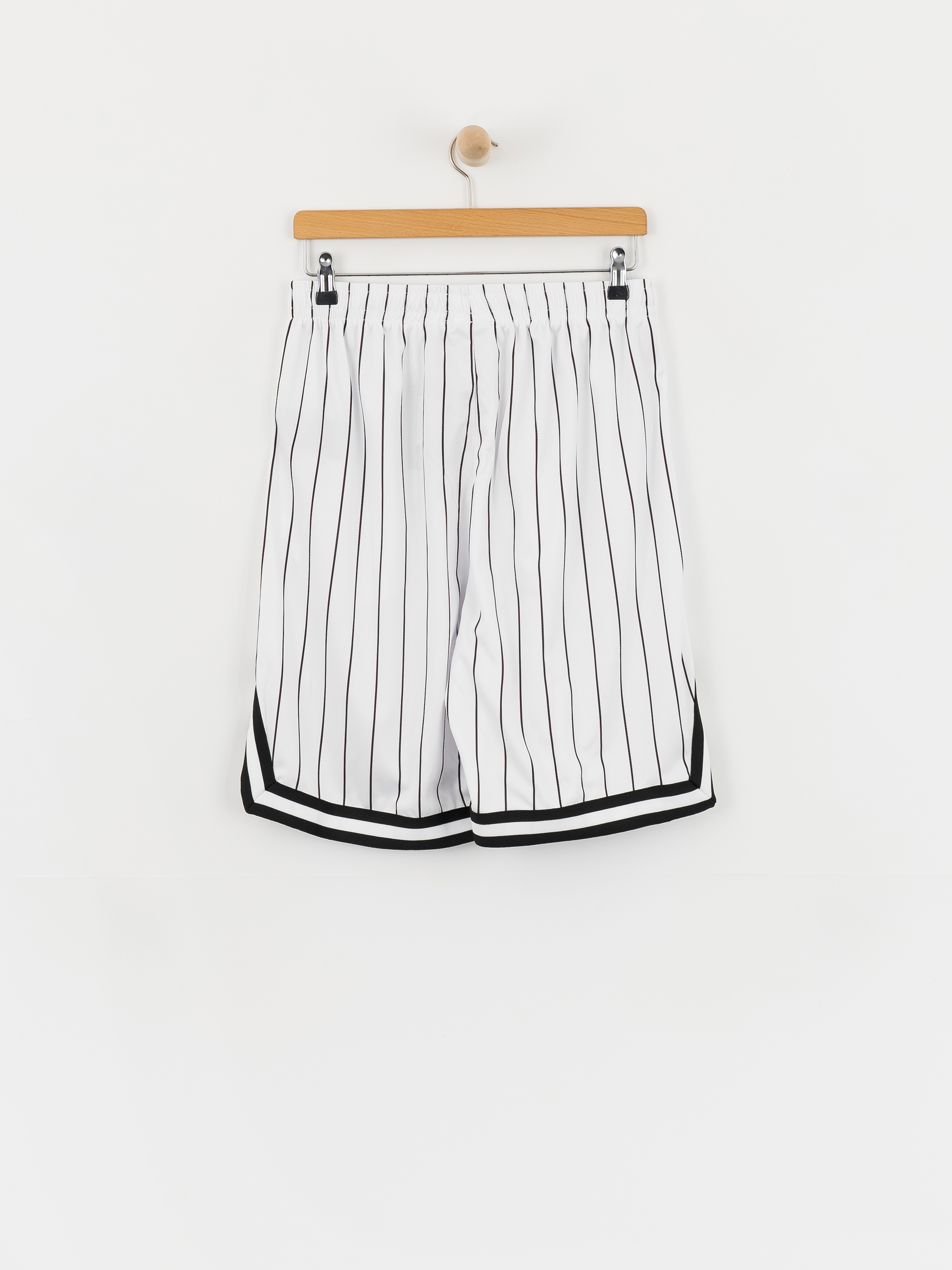 Къси панталони Karl Kani Small Signature Pinstripe Mesh (white/black)