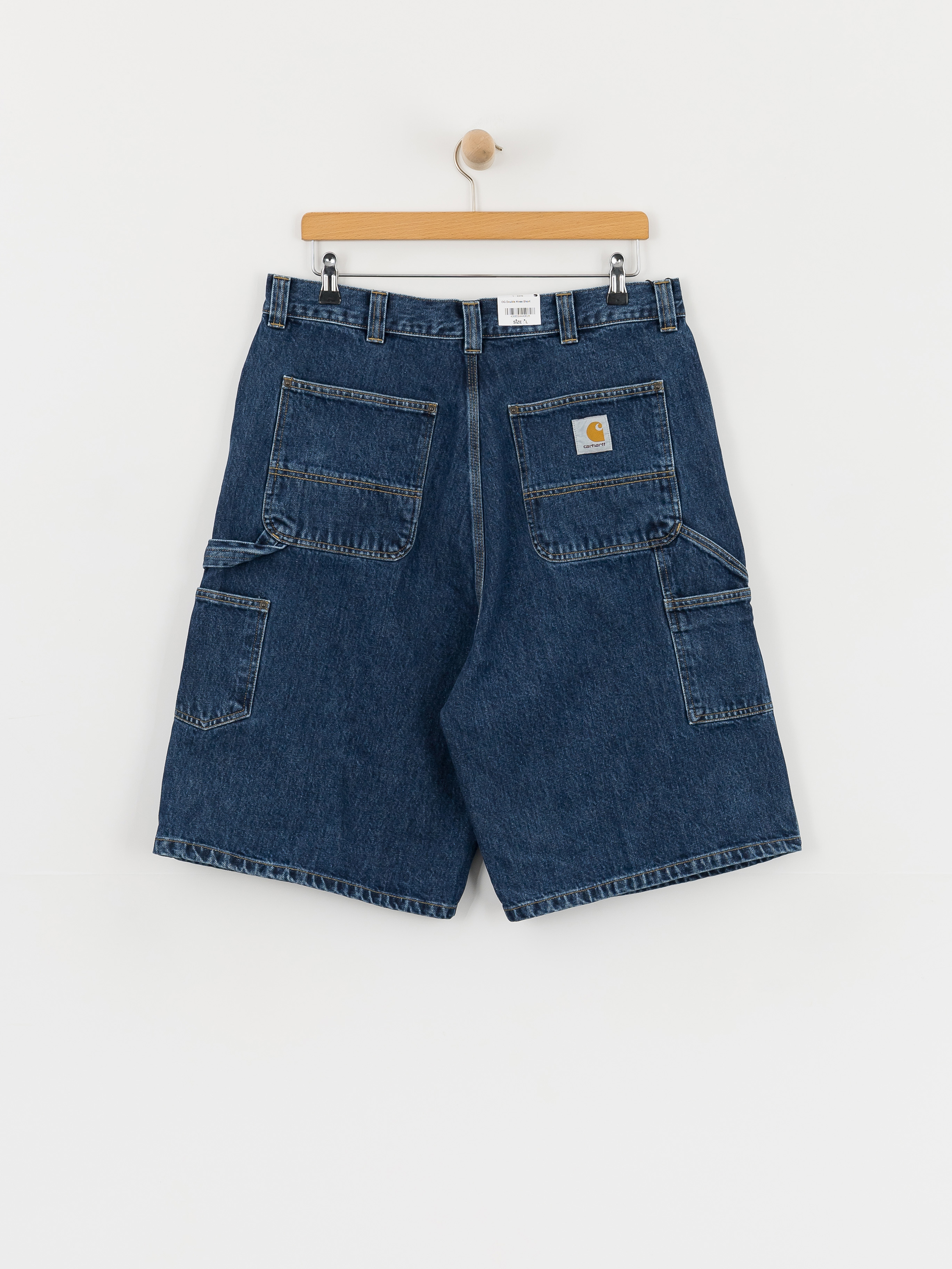 Къси панталони Carhartt WIP OG Double Knee (blue stone washed)