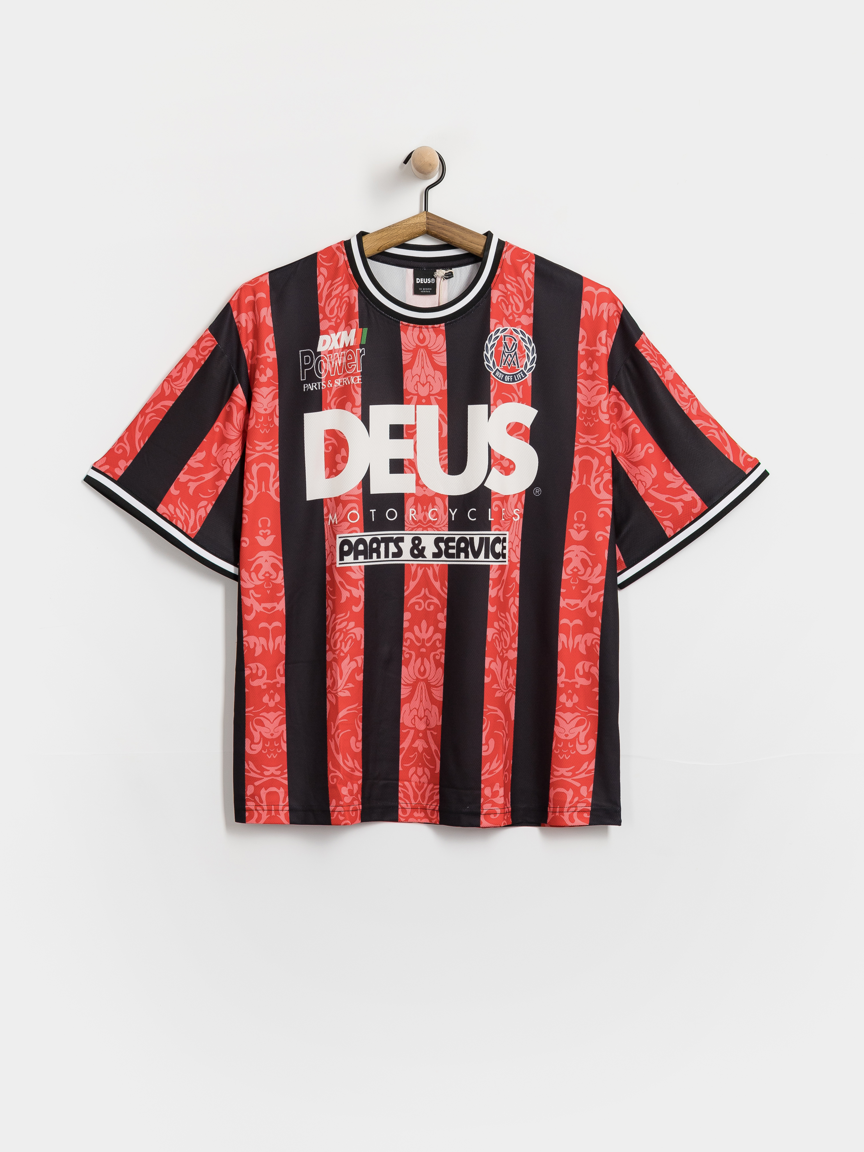 Тениска Deus Ex Machina Nouveau Moto (fiery red)