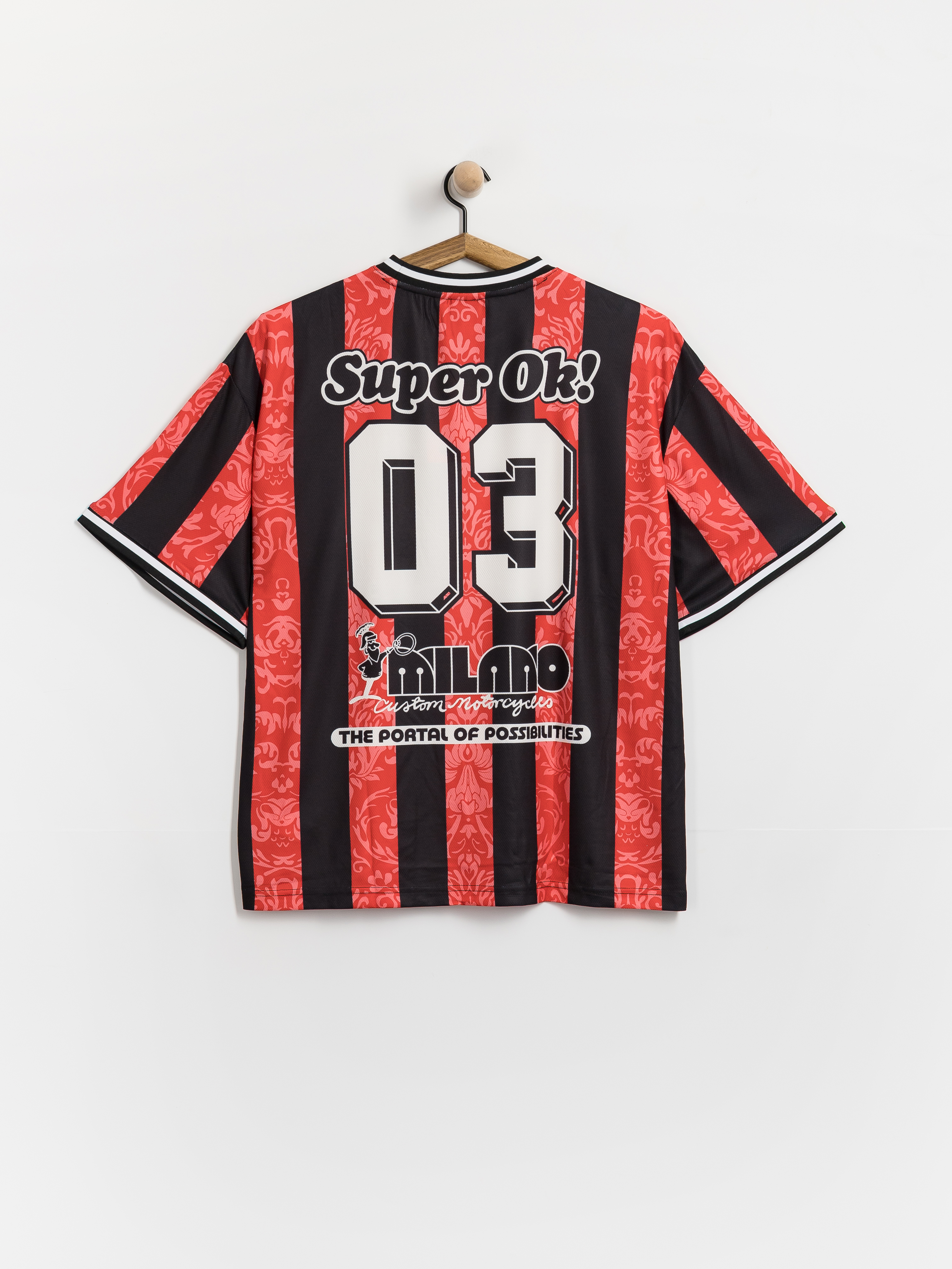 Тениска Deus Ex Machina Nouveau Moto (fiery red)