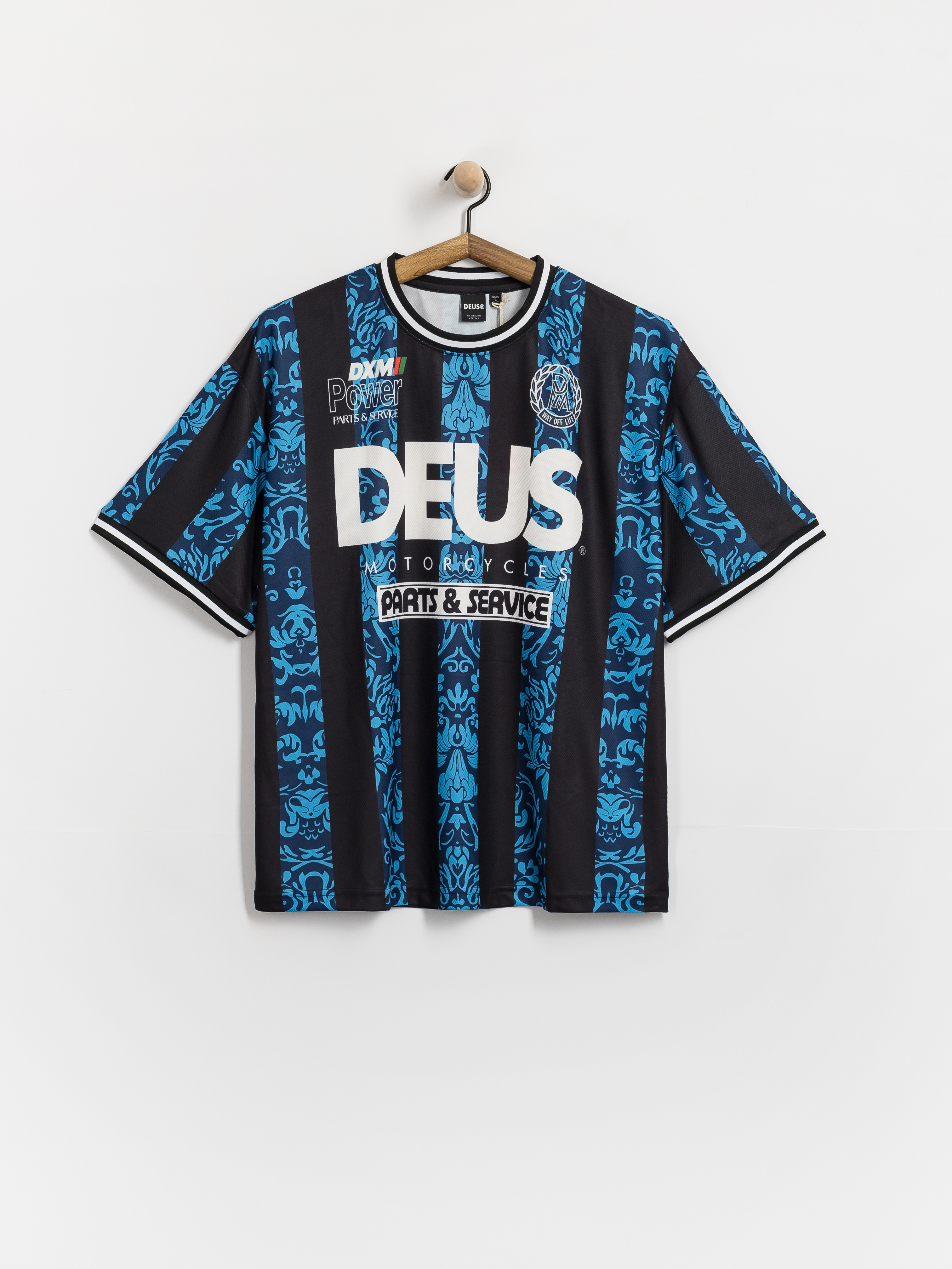 Тениска Deus Ex Machina Nouveau Moto (pageant blue)