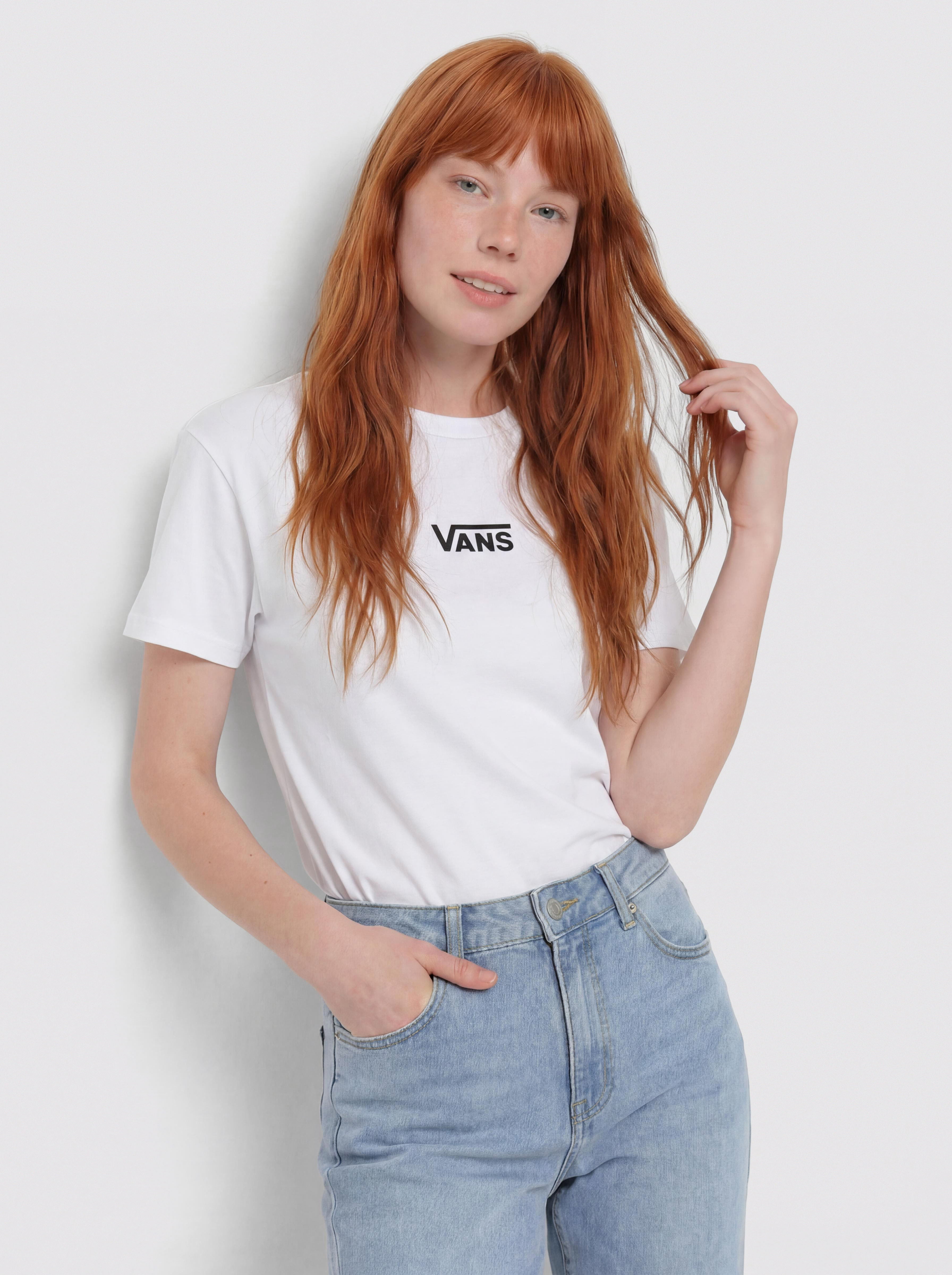 Тениска Vans Flying V Oversized Wmn (flying v white)
