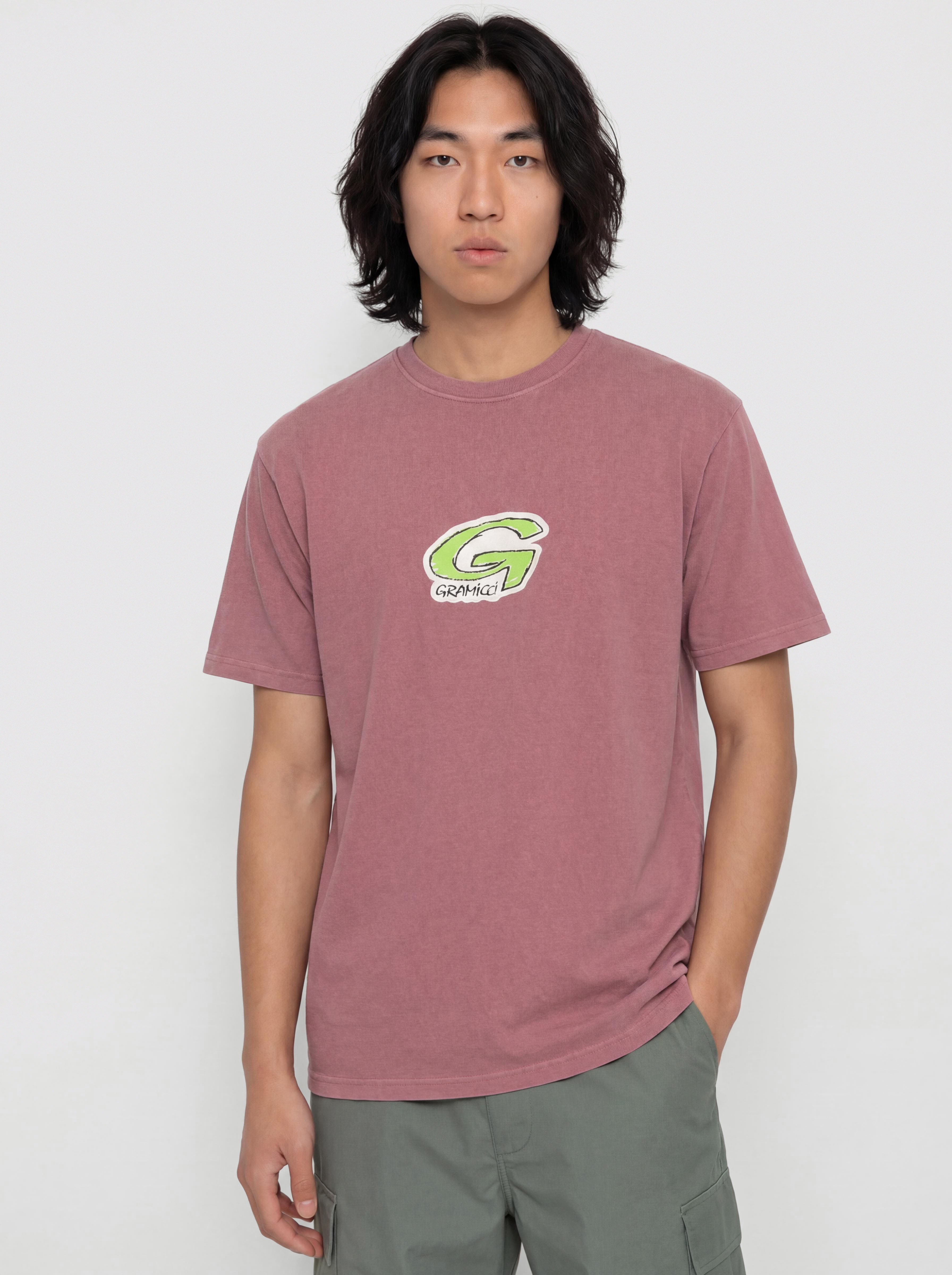 Тениска Gramicci G-Scribble Pigment Dyed (red pigment)