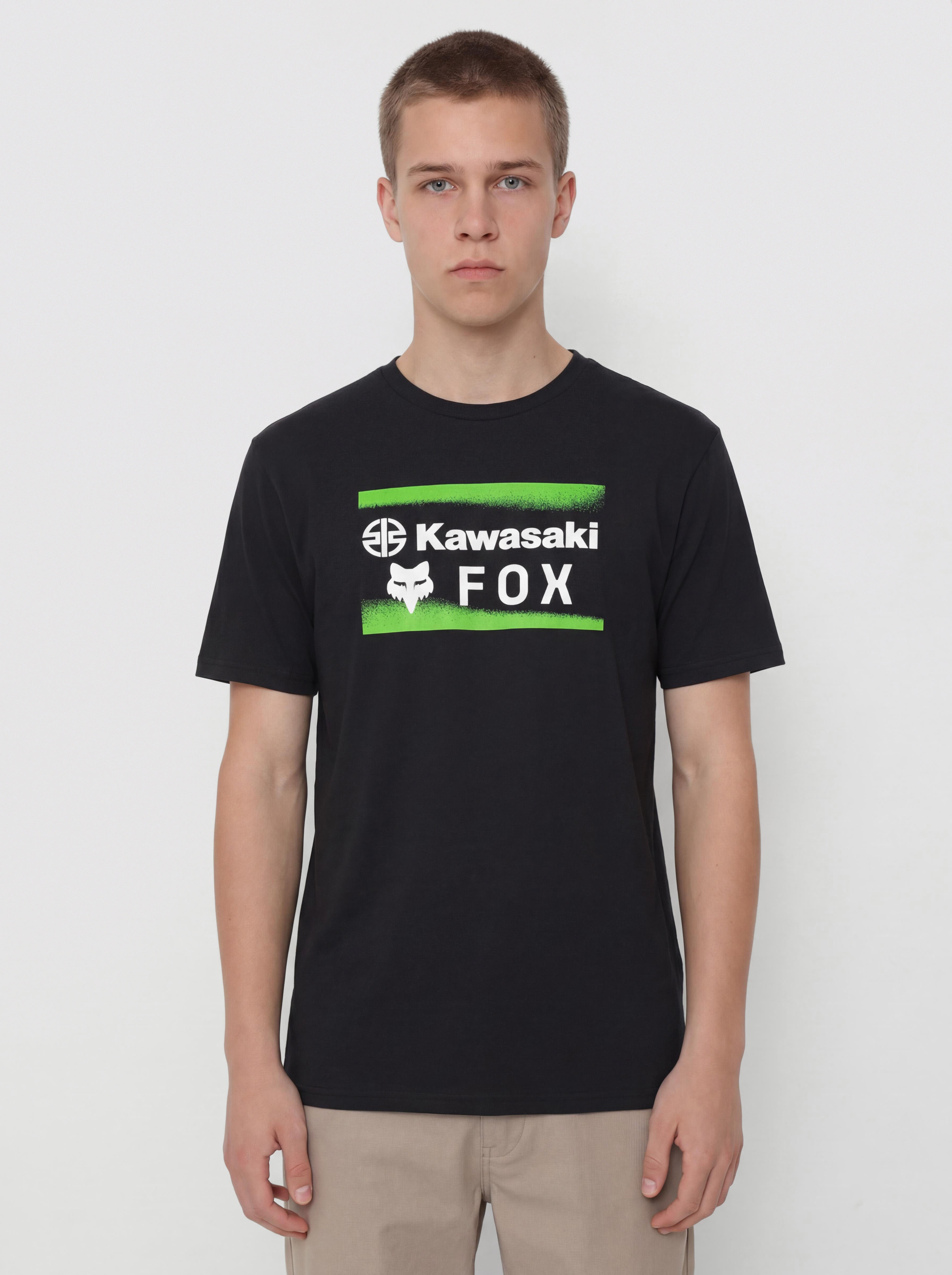 Тениска Fox X Kawasaki (black)