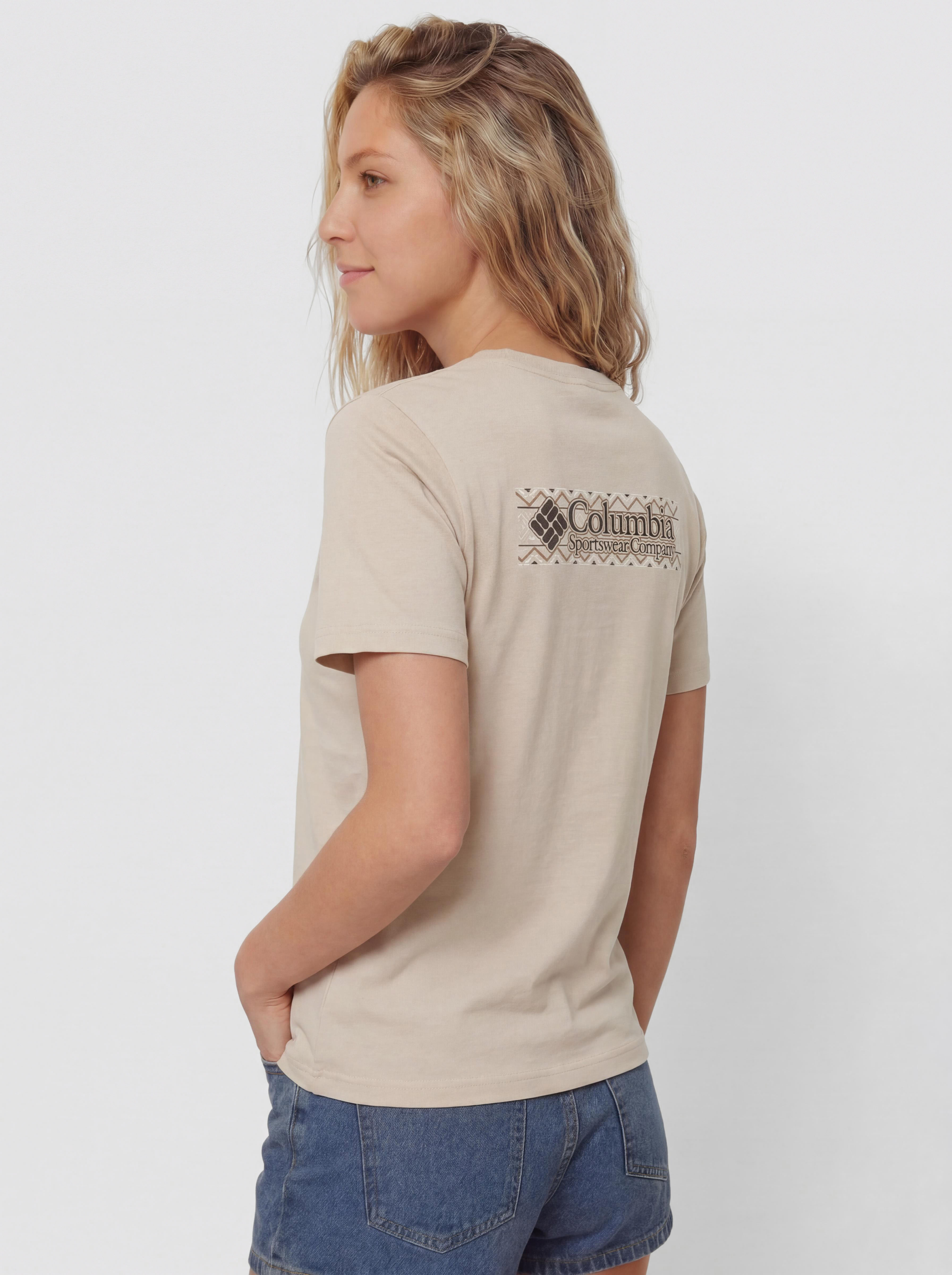 Тениска Columbia CSC Heavyweight Graphic Wmn (dark stone/branded blanket)