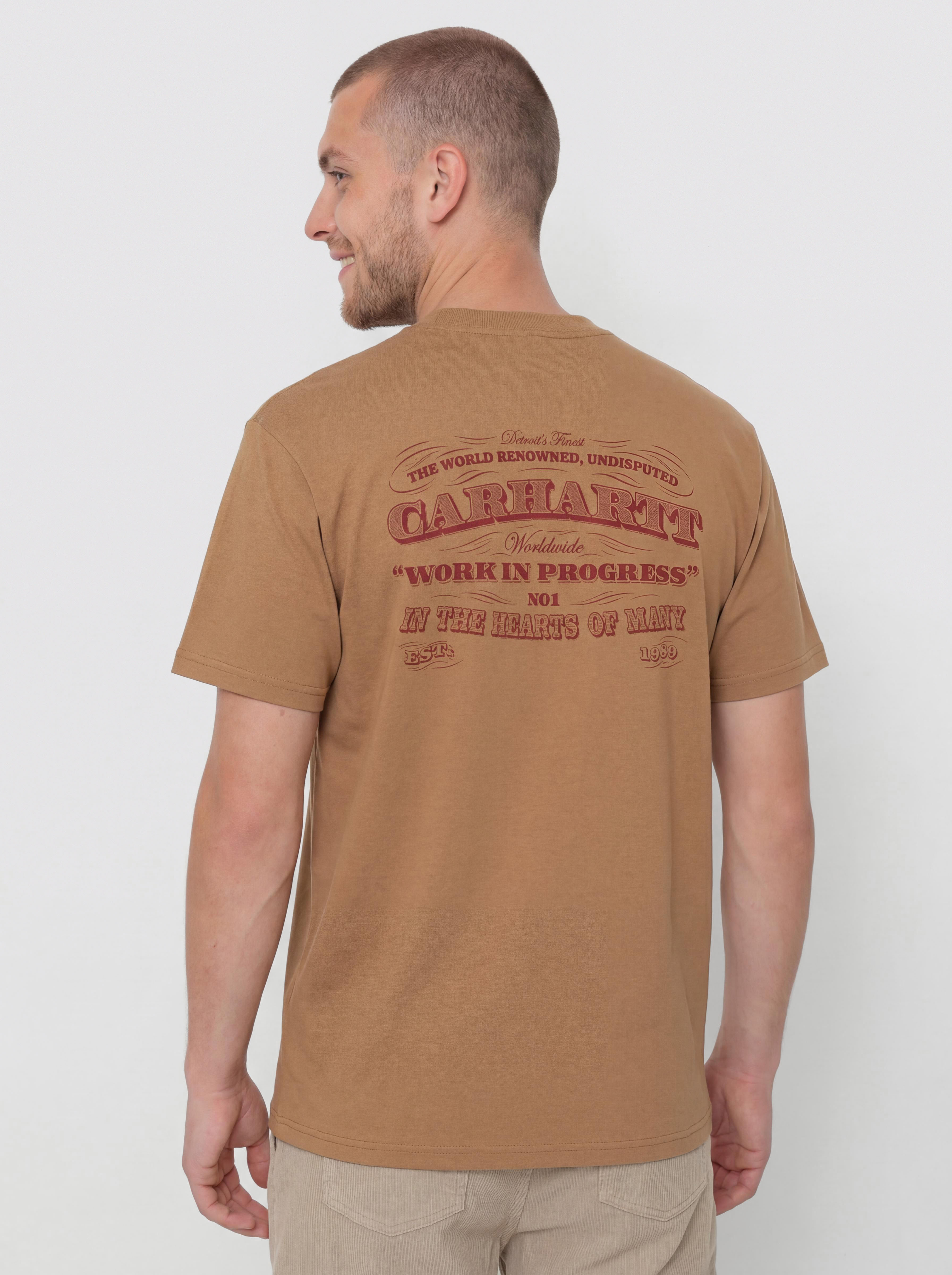 Тениска Carhartt WIP 3 One 3 (peanut)