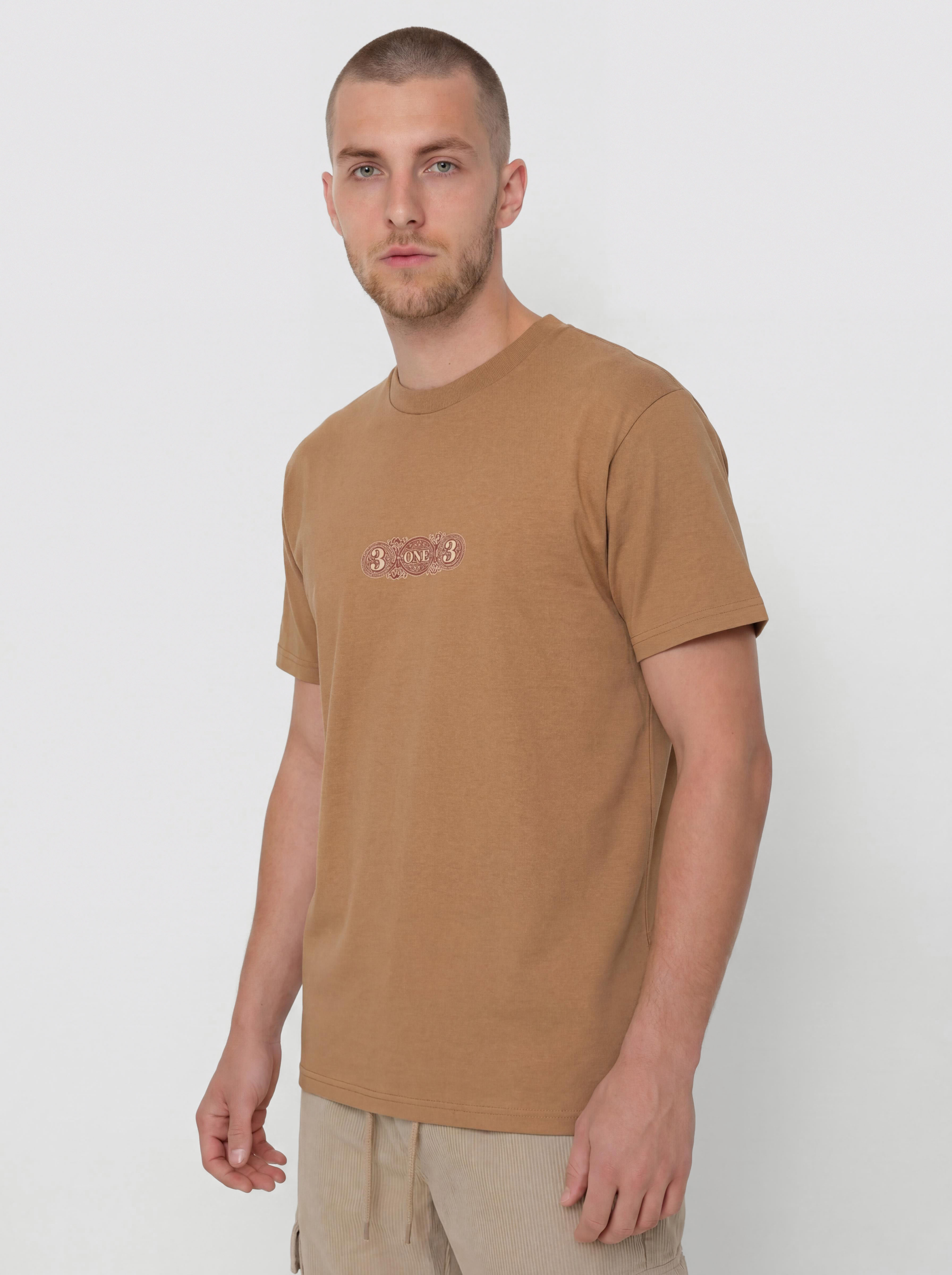 Тениска Carhartt WIP 3 One 3 (peanut)