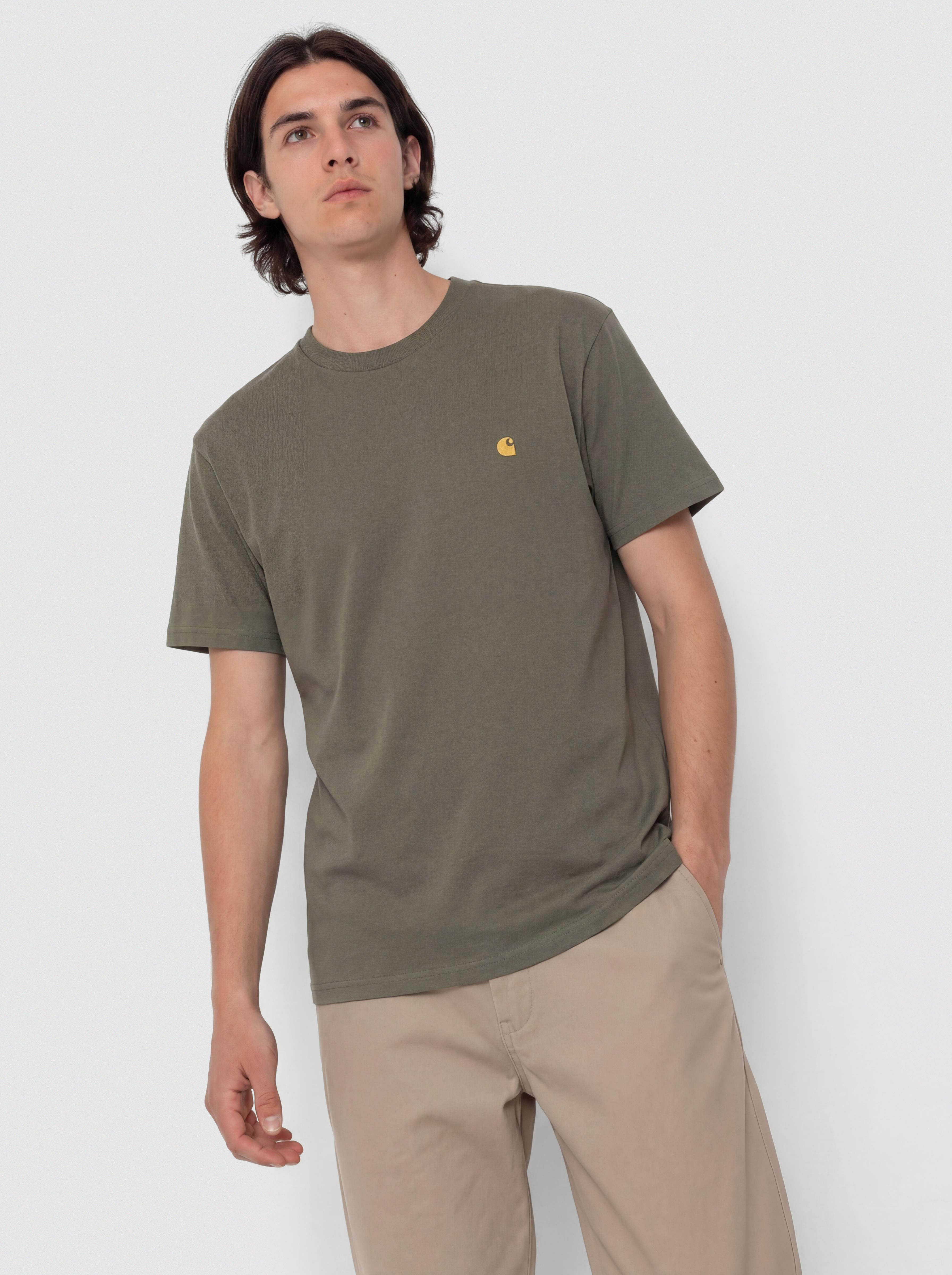 Тениска Carhartt WIP Chase (leaf/gold)