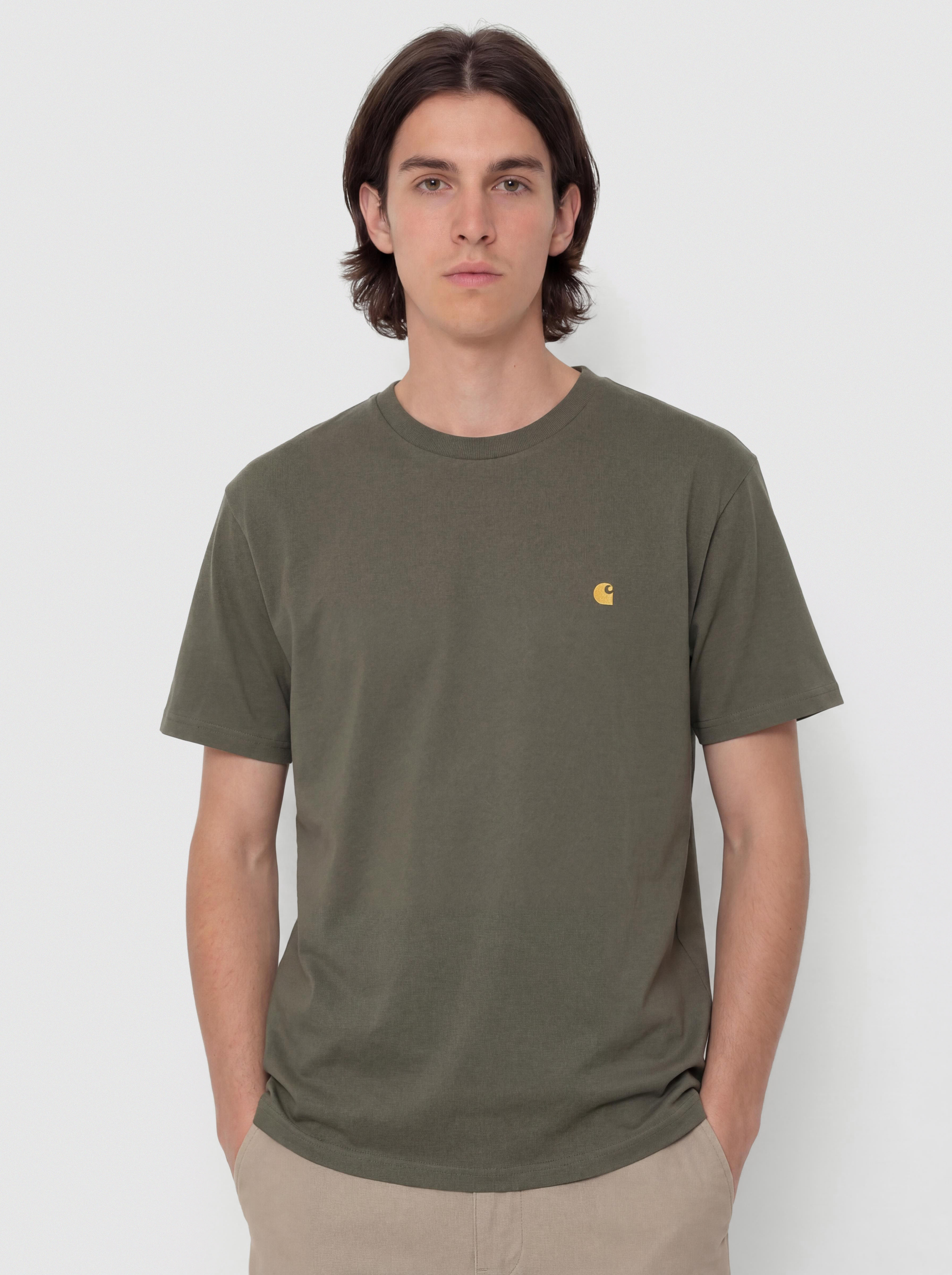 Тениска Carhartt WIP Chase (leaf/gold)