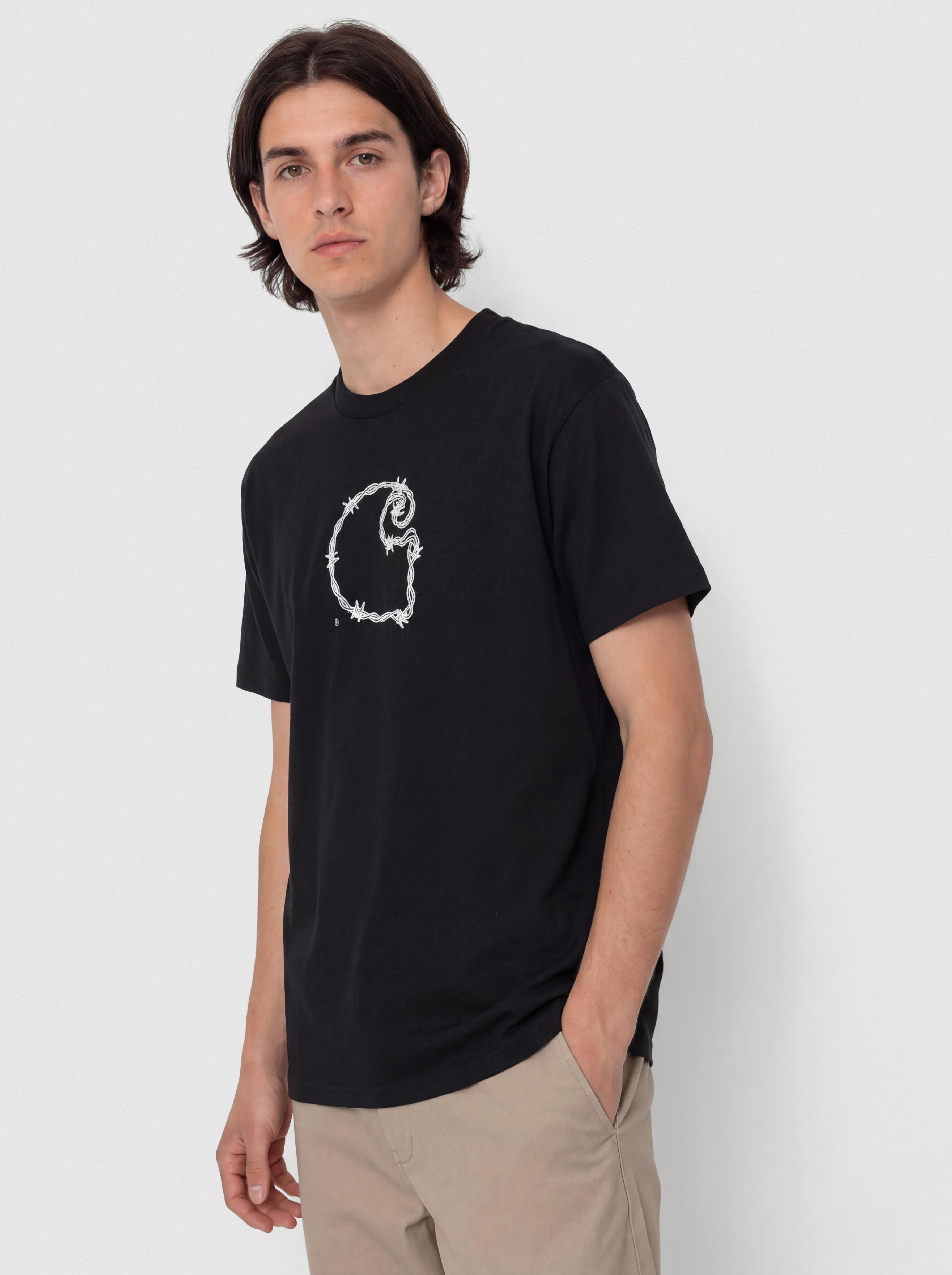 Тениска Carhartt WIP Barbwire C (black)