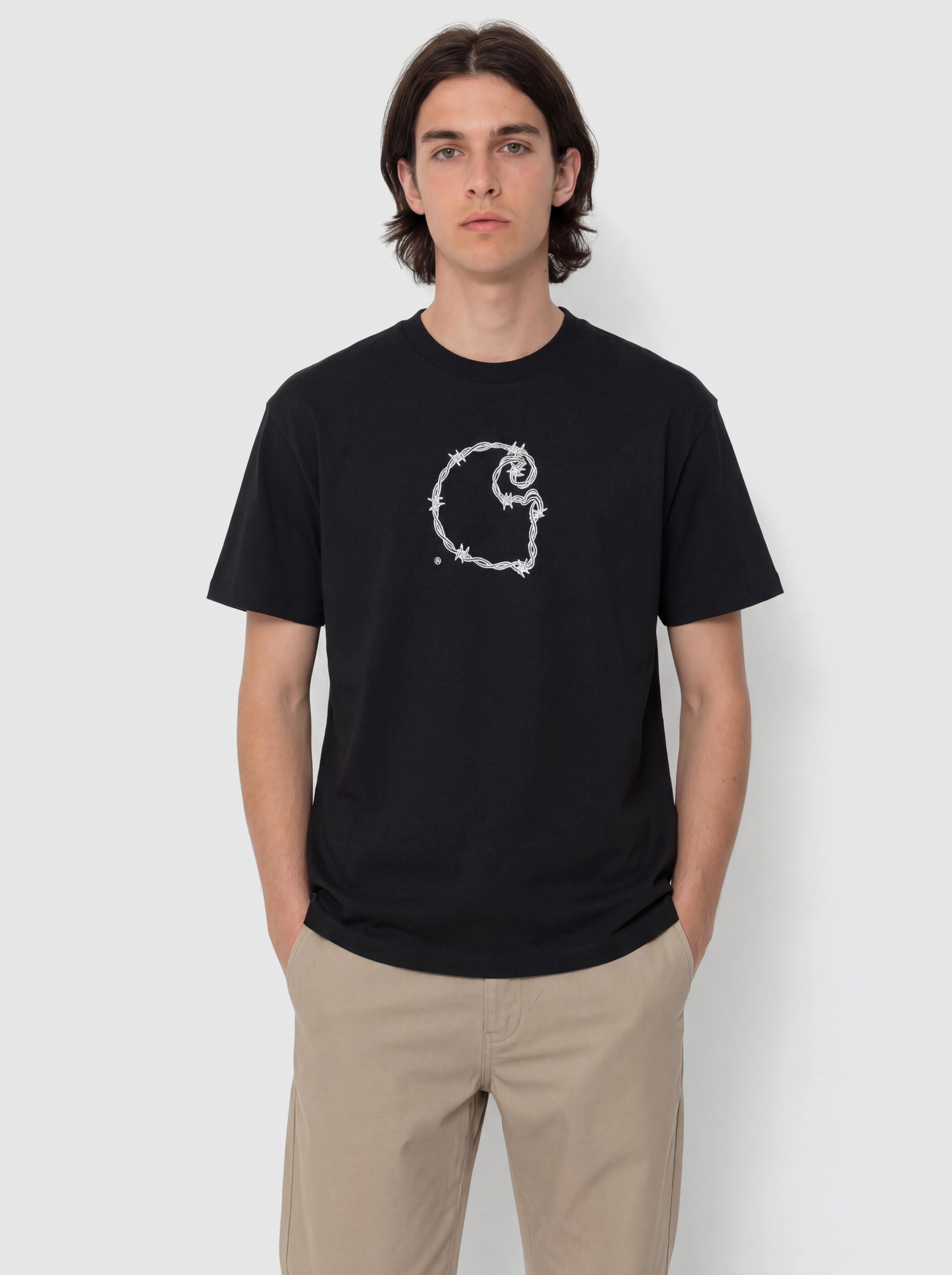 Тениска Carhartt WIP Barbwire C (black)