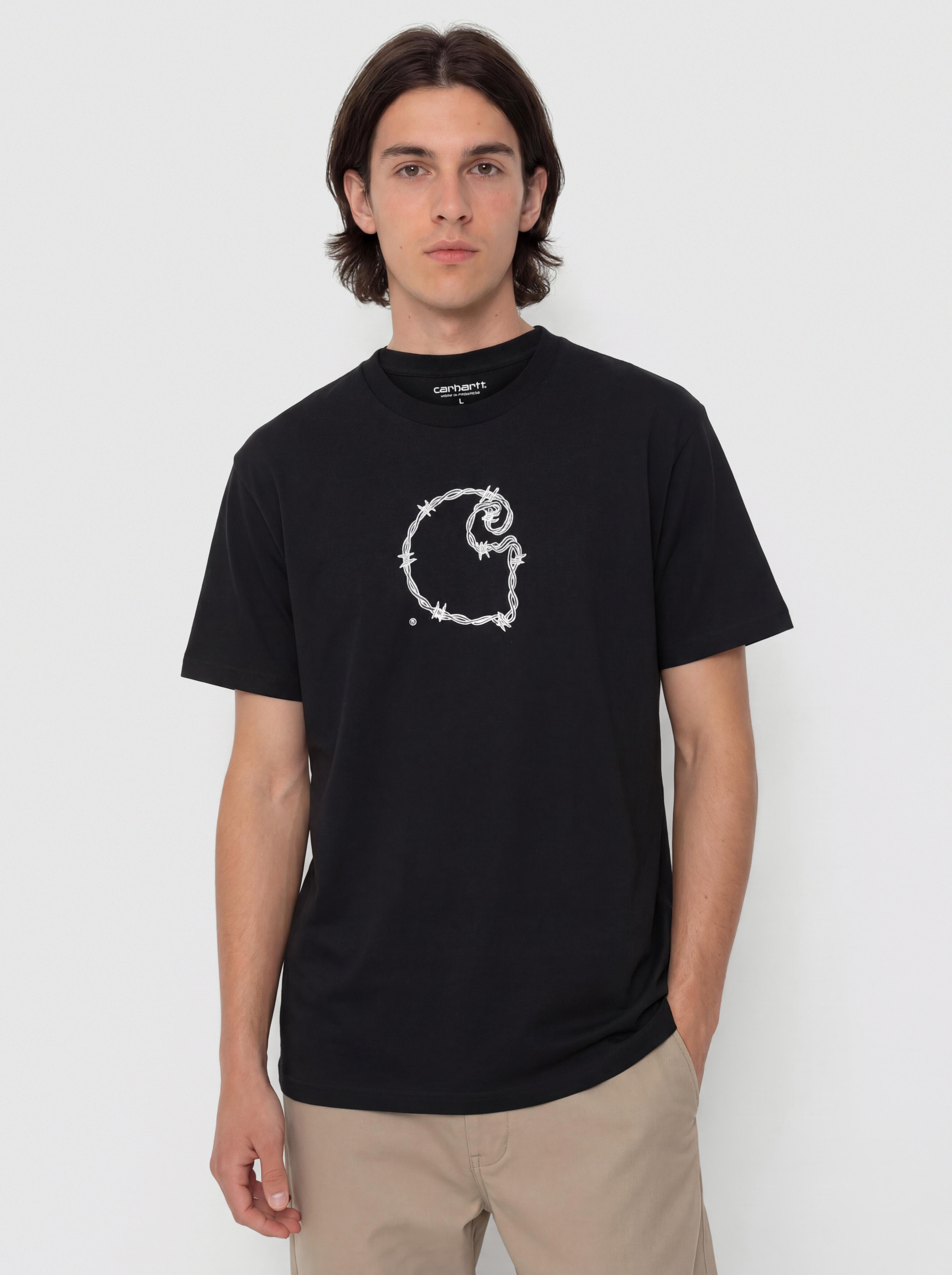 Тениска Carhartt WIP Barbwire C (black)