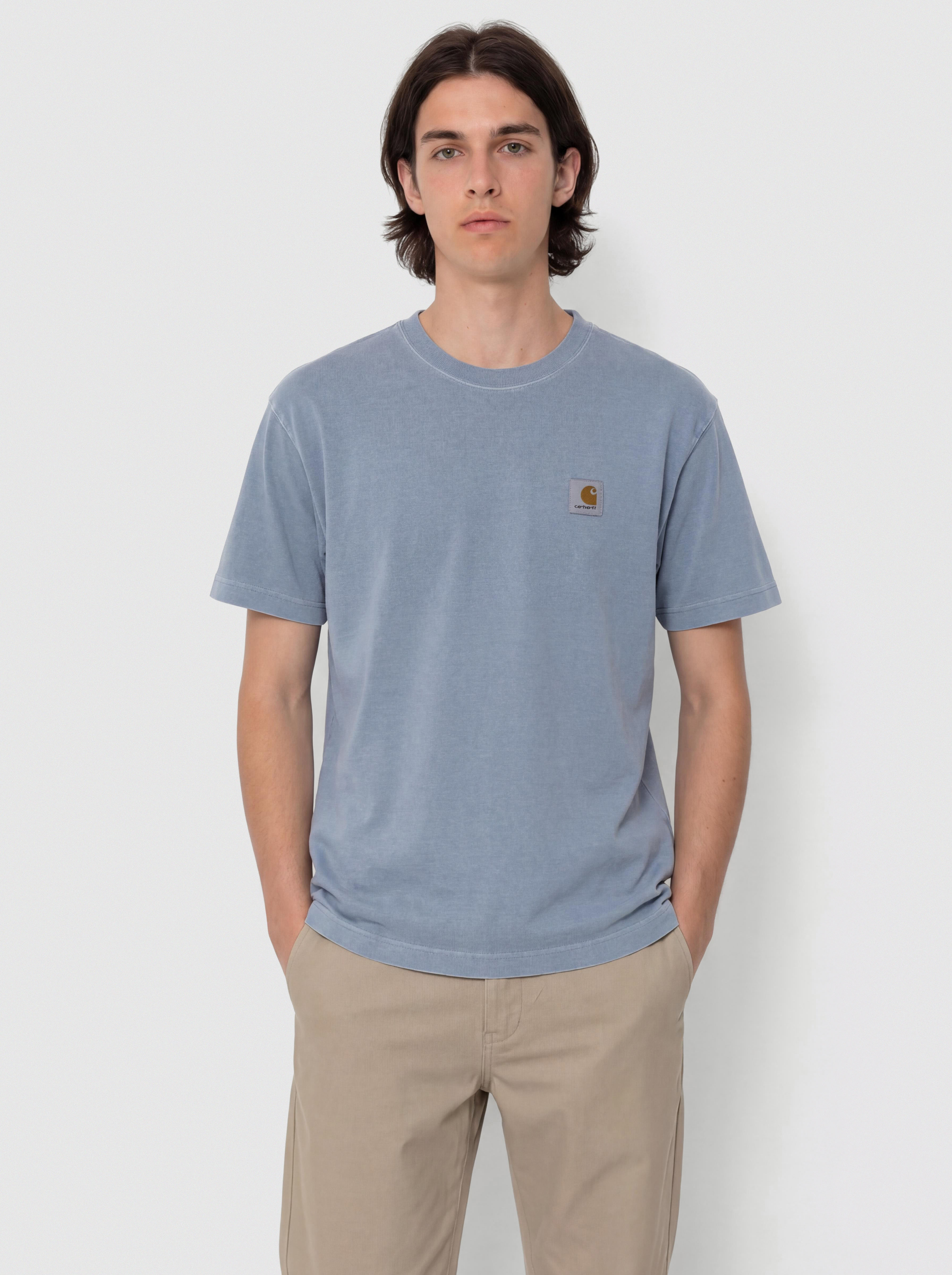 Тениска Carhartt WIP Nelson (gentle blue)