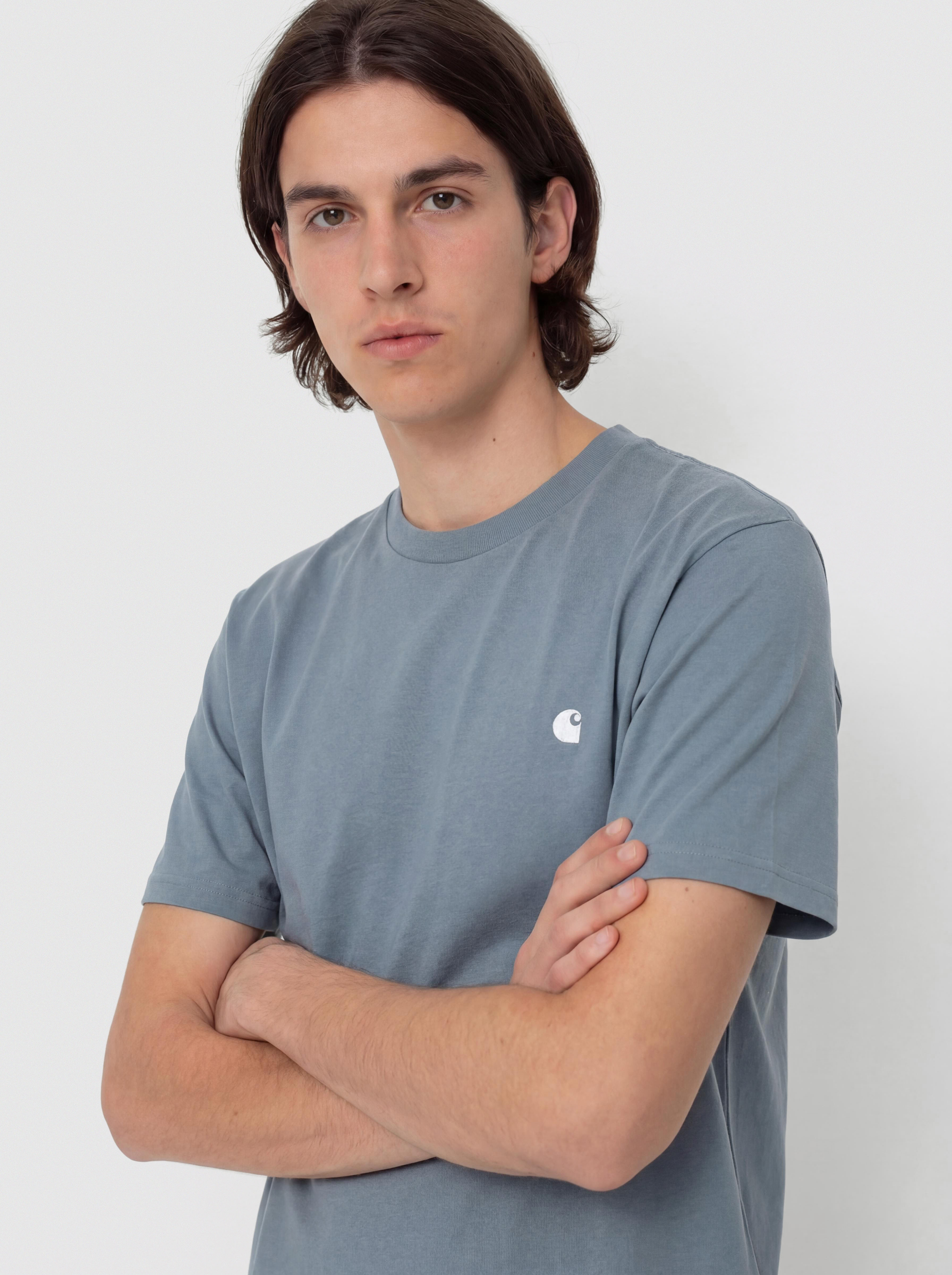 Тениска Carhartt WIP Madison (velvet blue/white)