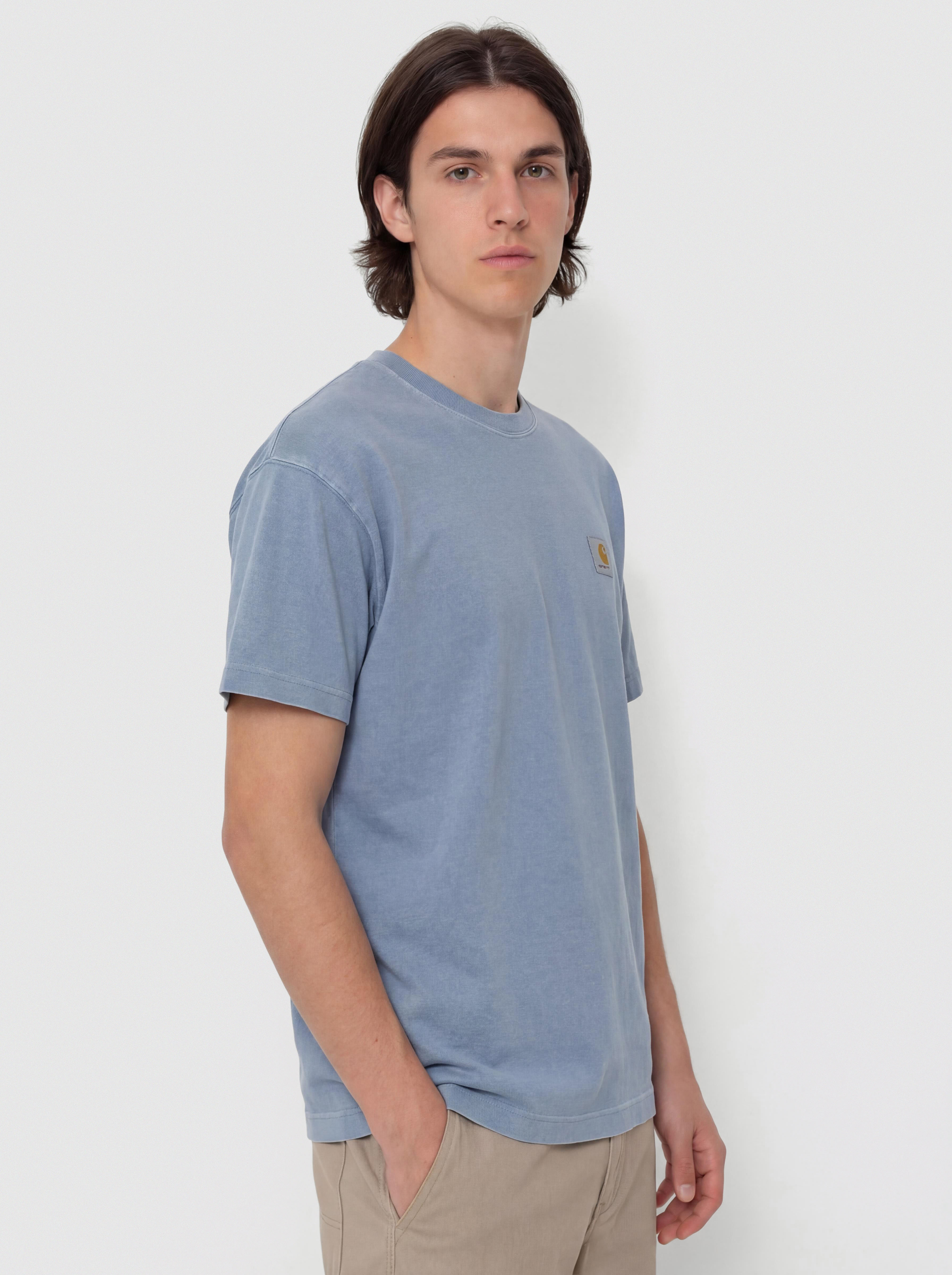 Тениска Carhartt WIP Nelson (gentle blue)