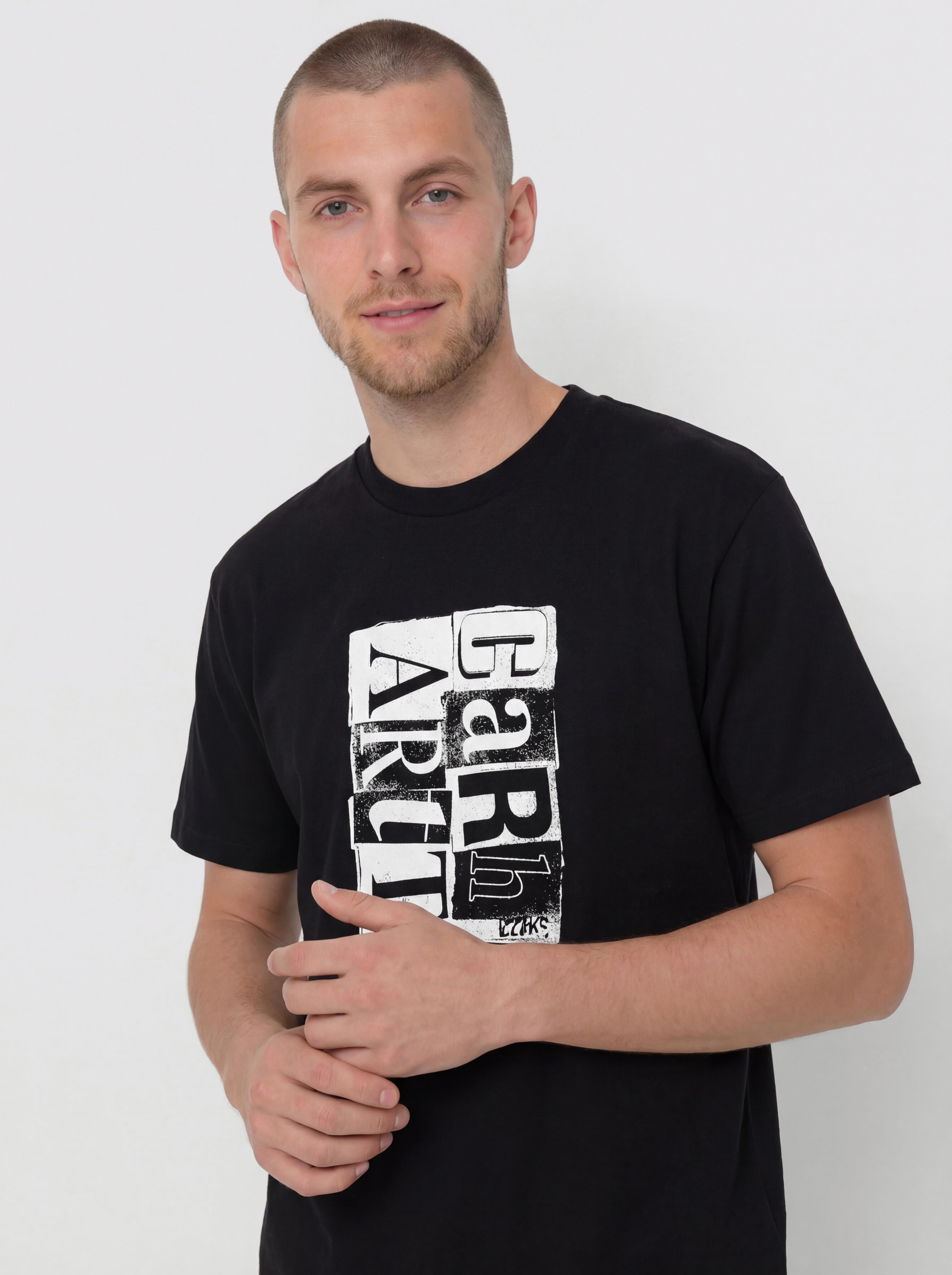 Тениска Carhartt WIP Moving Letterpress (black)