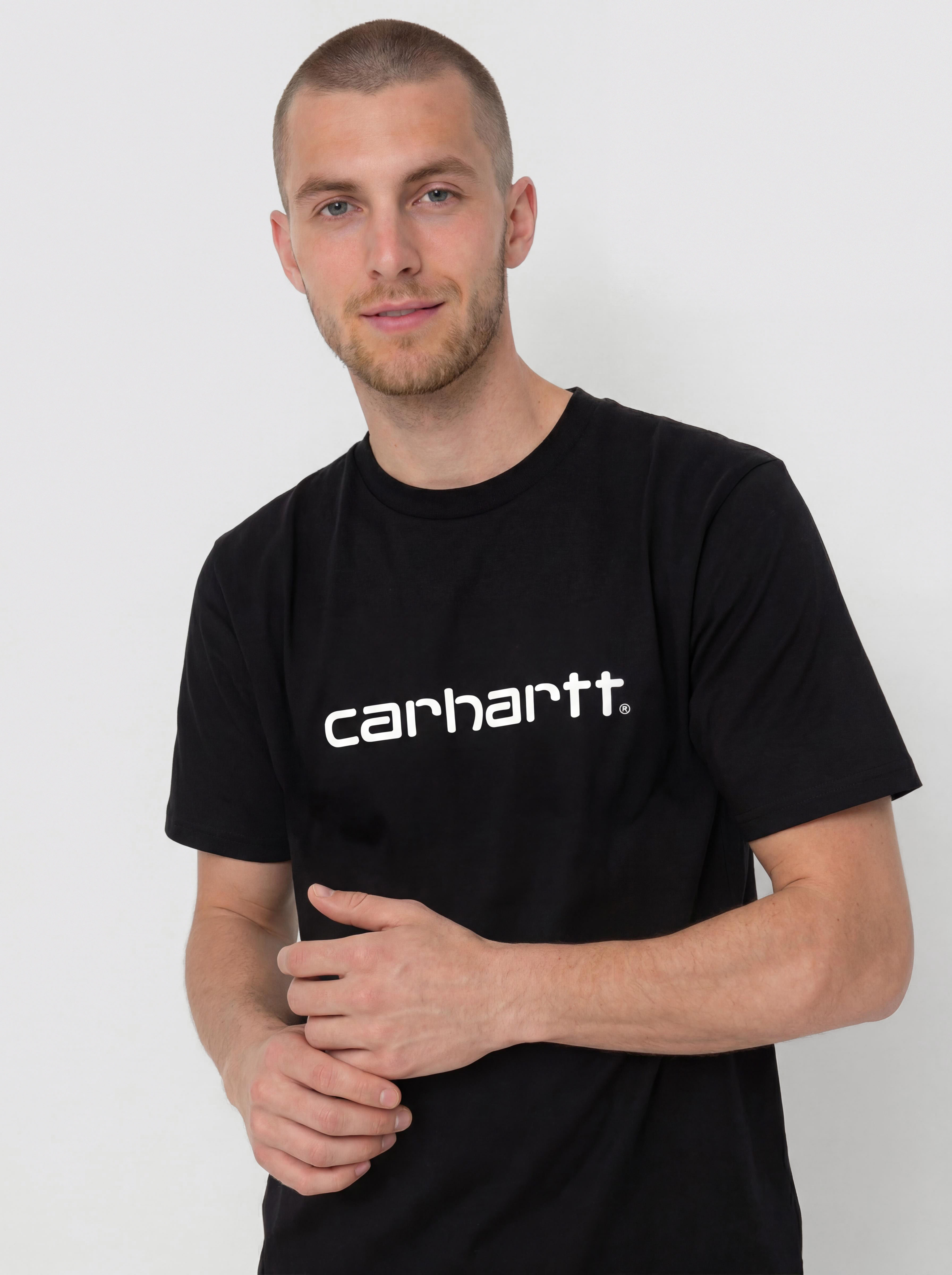 Тениска Carhartt WIP Script (black/white)