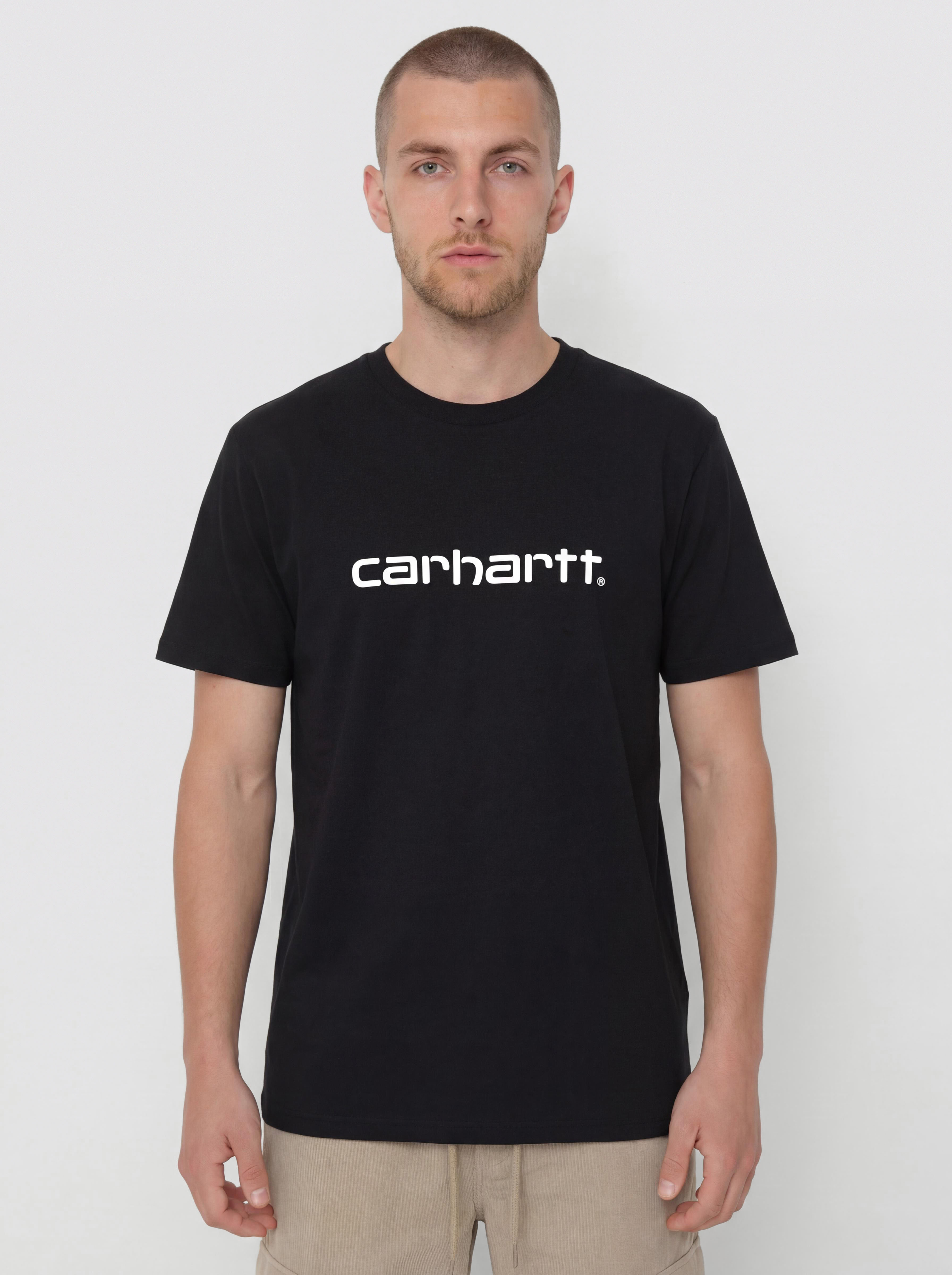 Тениска Carhartt WIP Script (black/white)