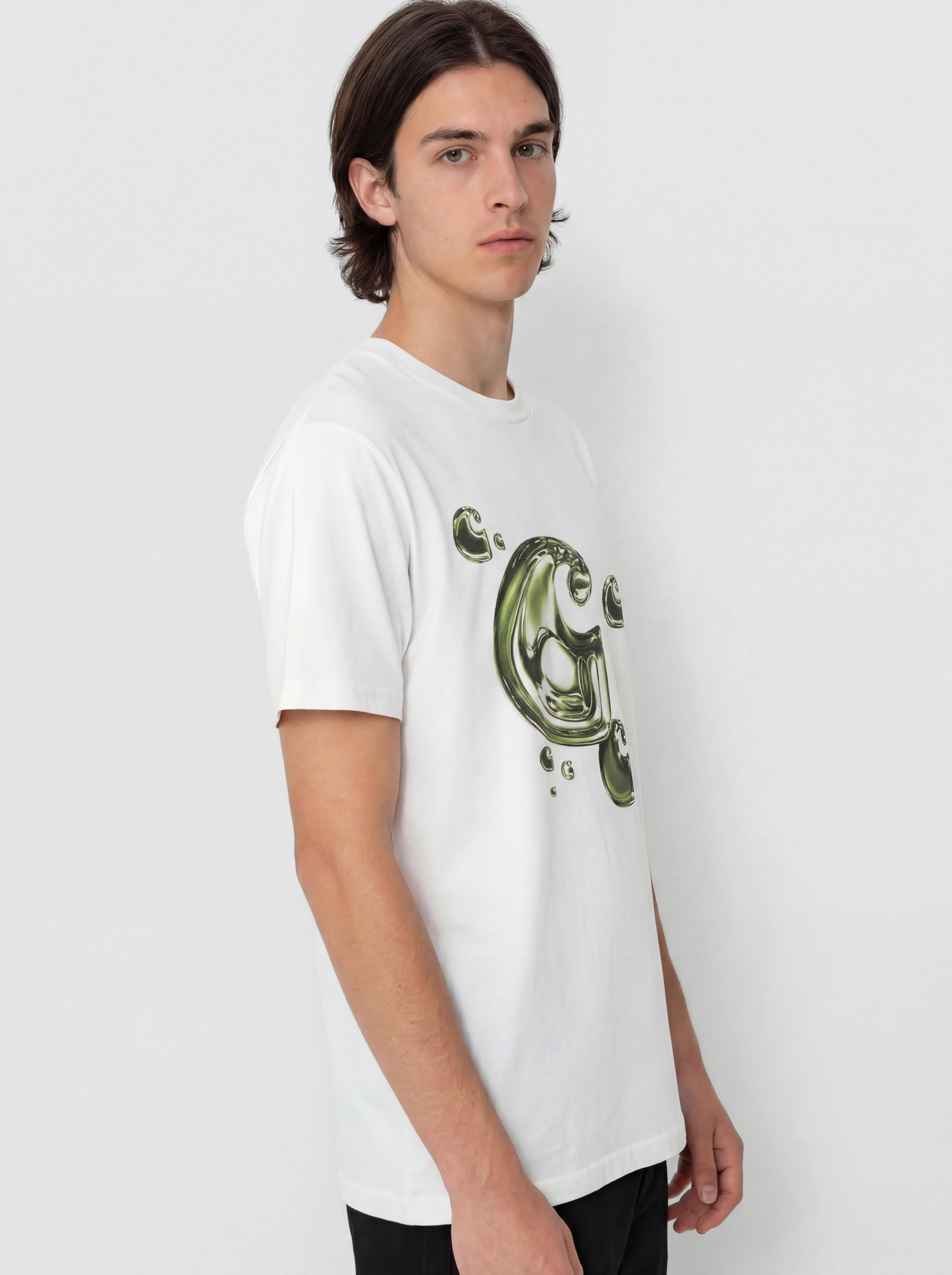 Тениска Carhartt WIP Solar Chrome C-Logo (white)