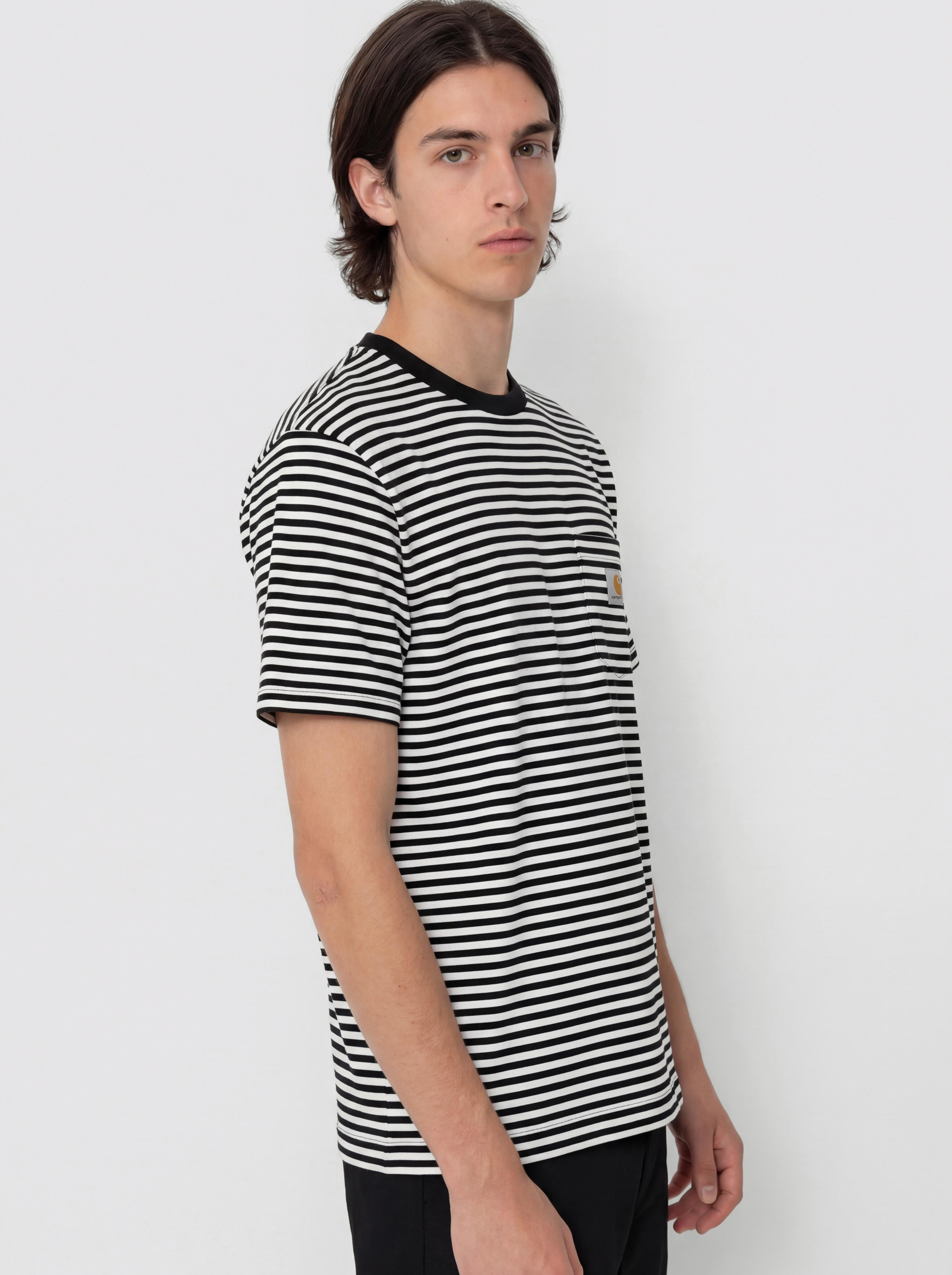 Тениска Carhartt WIP Verner Pocket (verner stripe/black/wax)