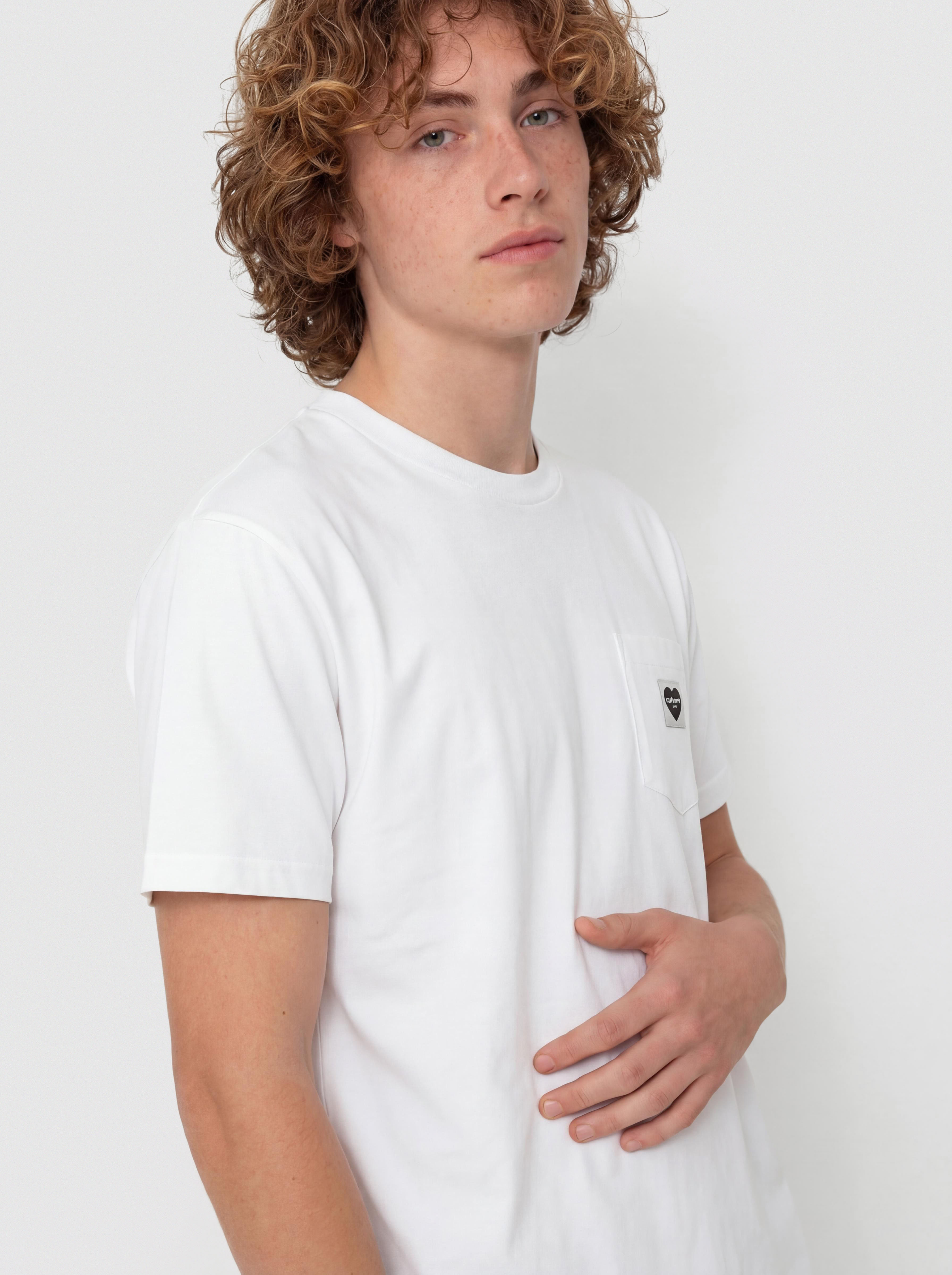 Тениска Carhartt WIP Pocket Heart (white/black)