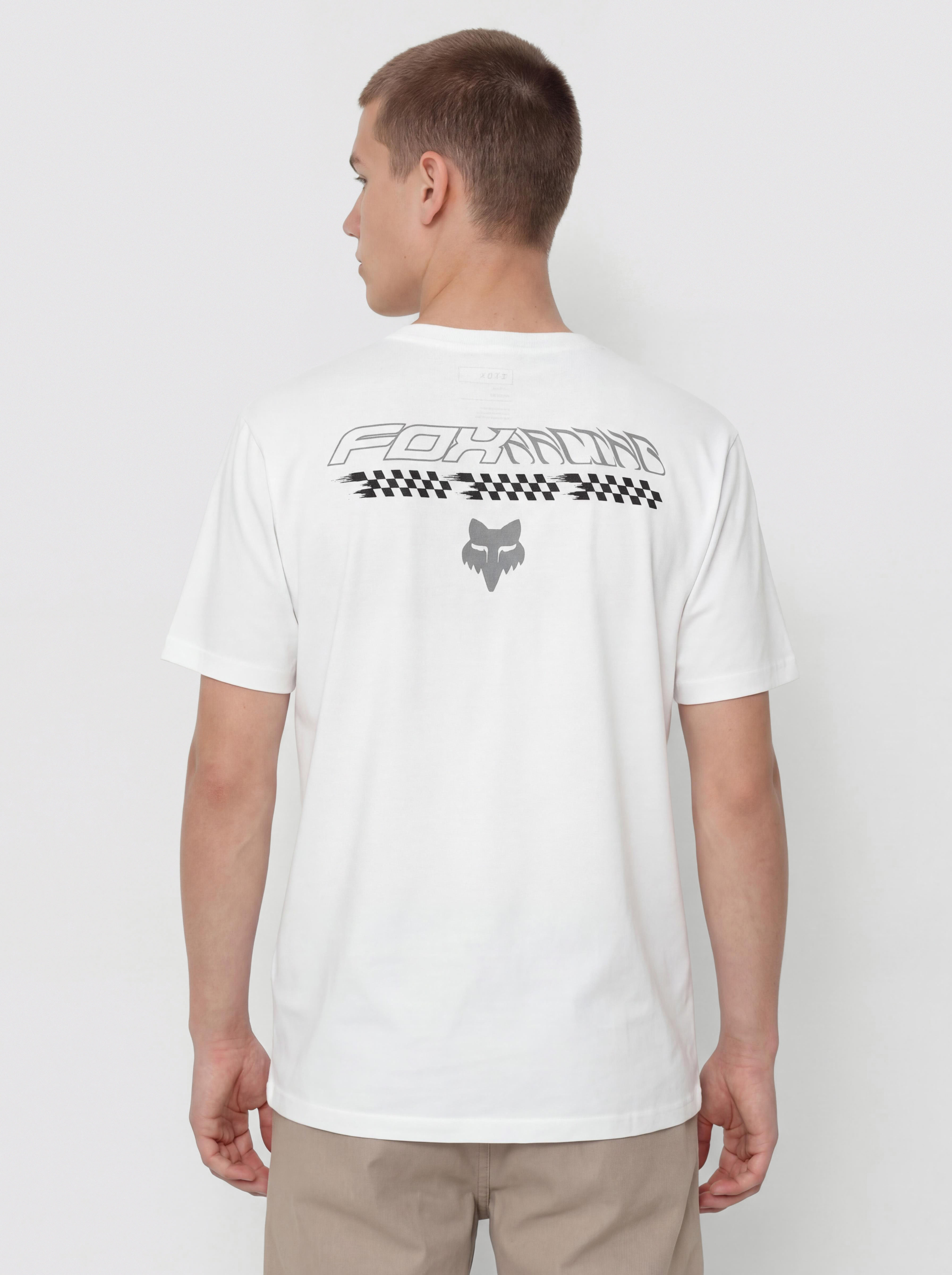 Тениска Fox Checkered (optic white)
