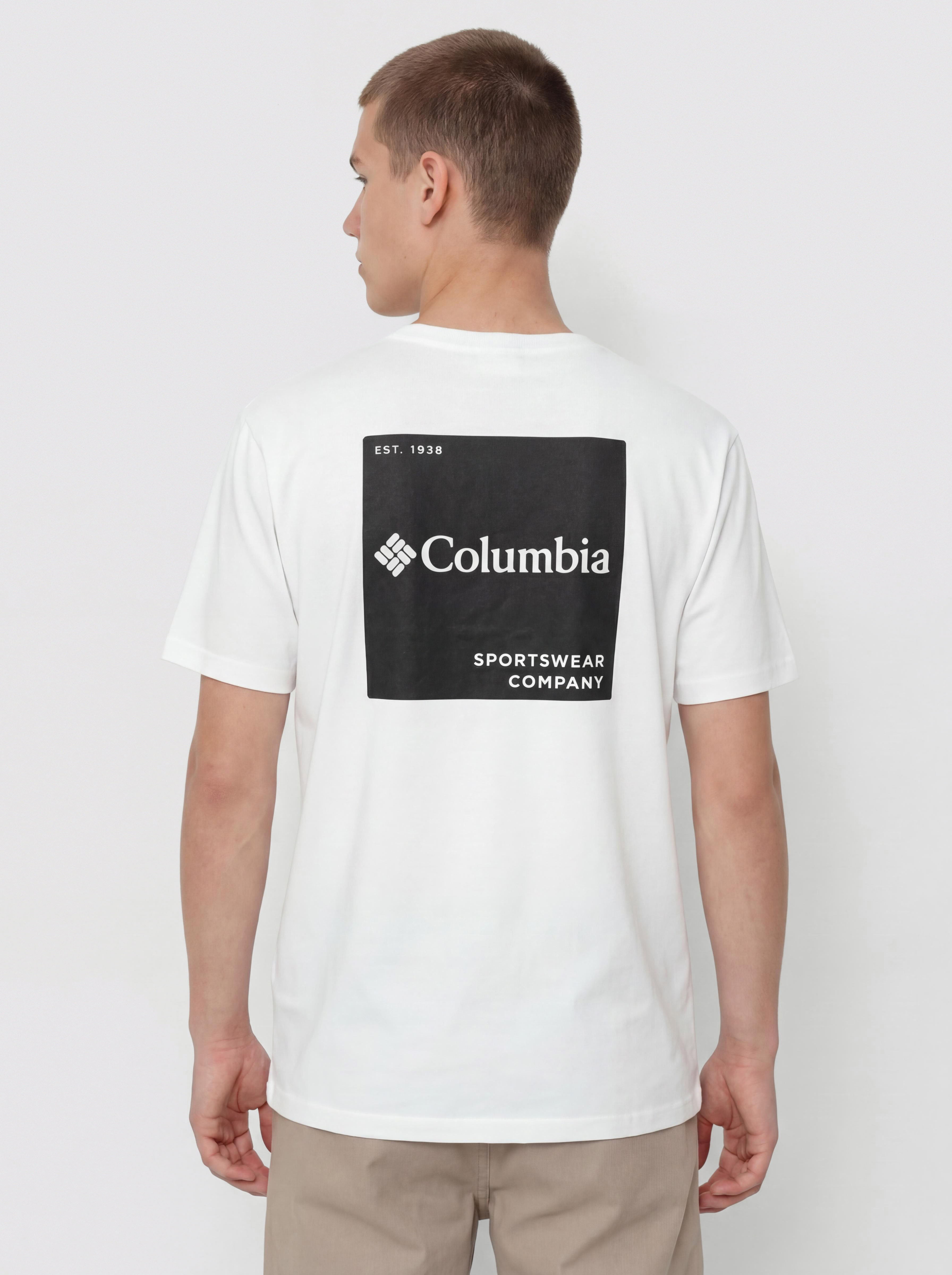 Тениска Columbia CSC Logo Back (white/boxy brand)