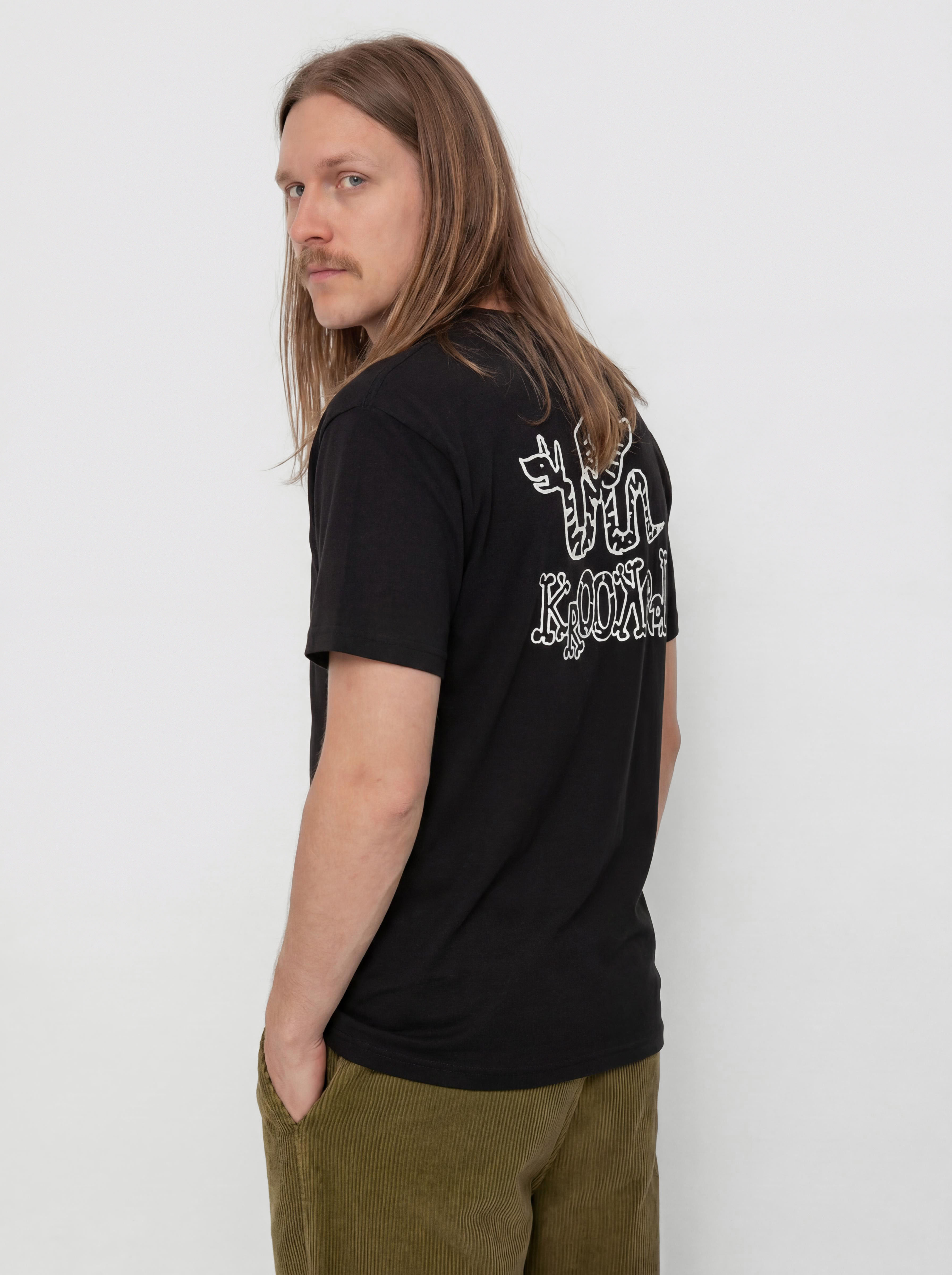 Тениска Krooked No Monsters (black)