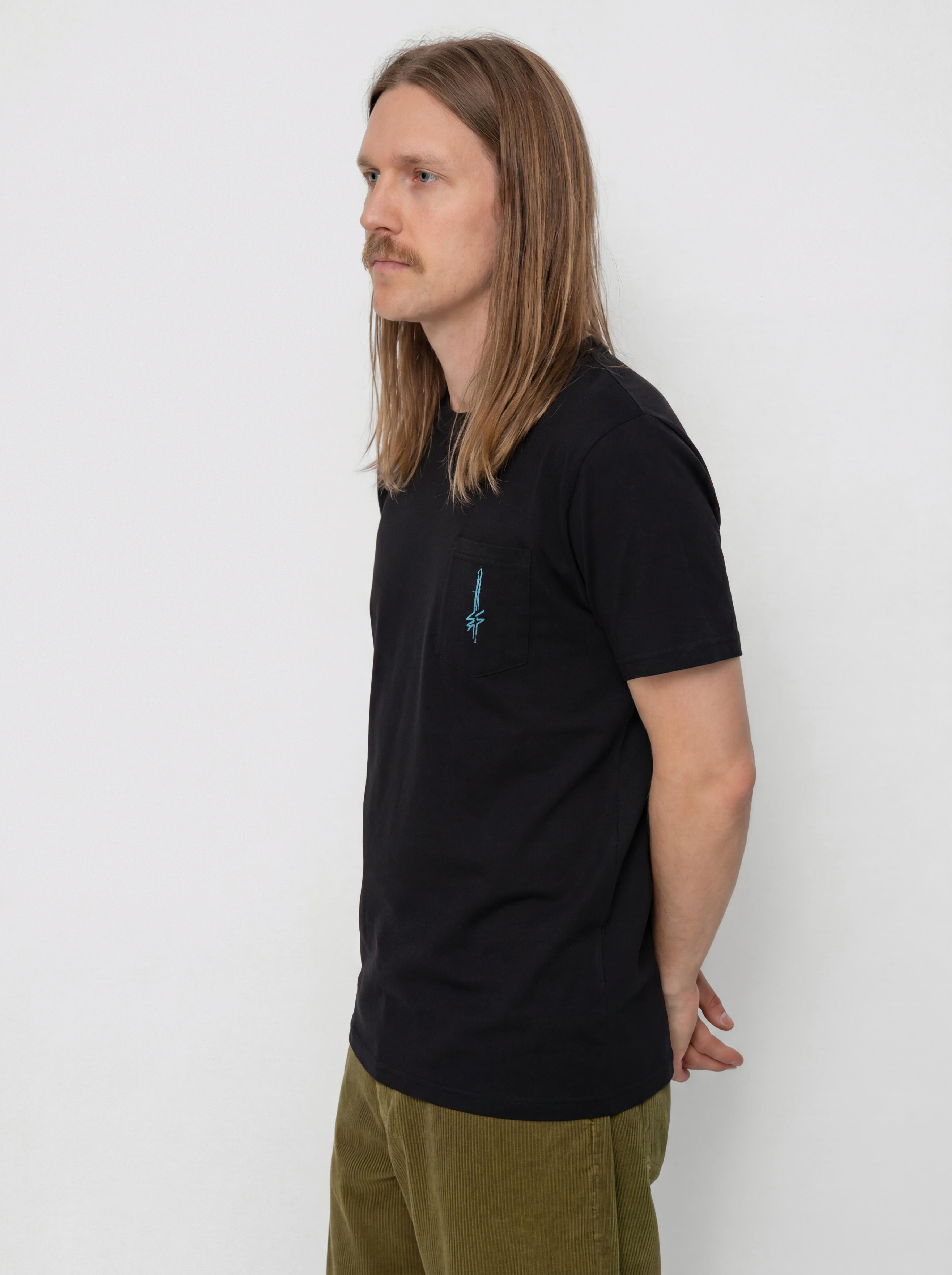 Тениска Deathwish Chrome Pocket (black)