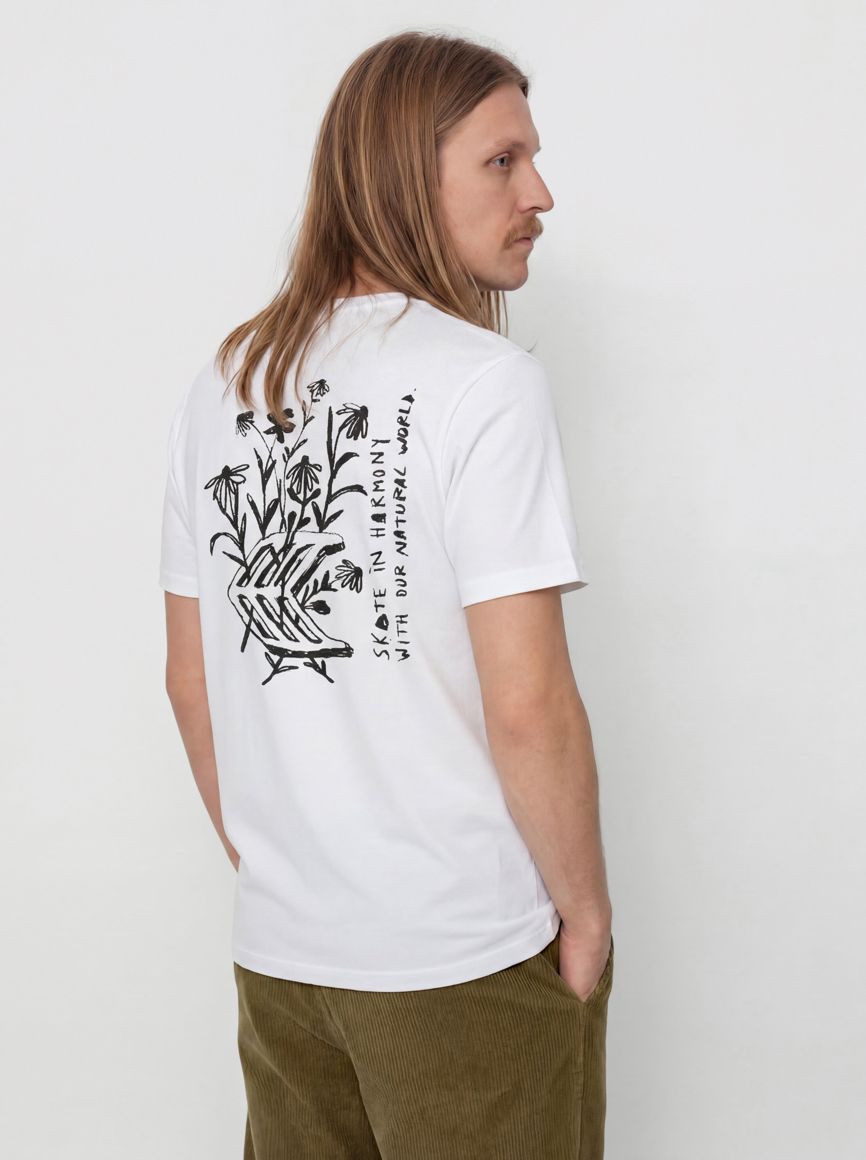 Тениска Cariuma Conté Flowers (off white)