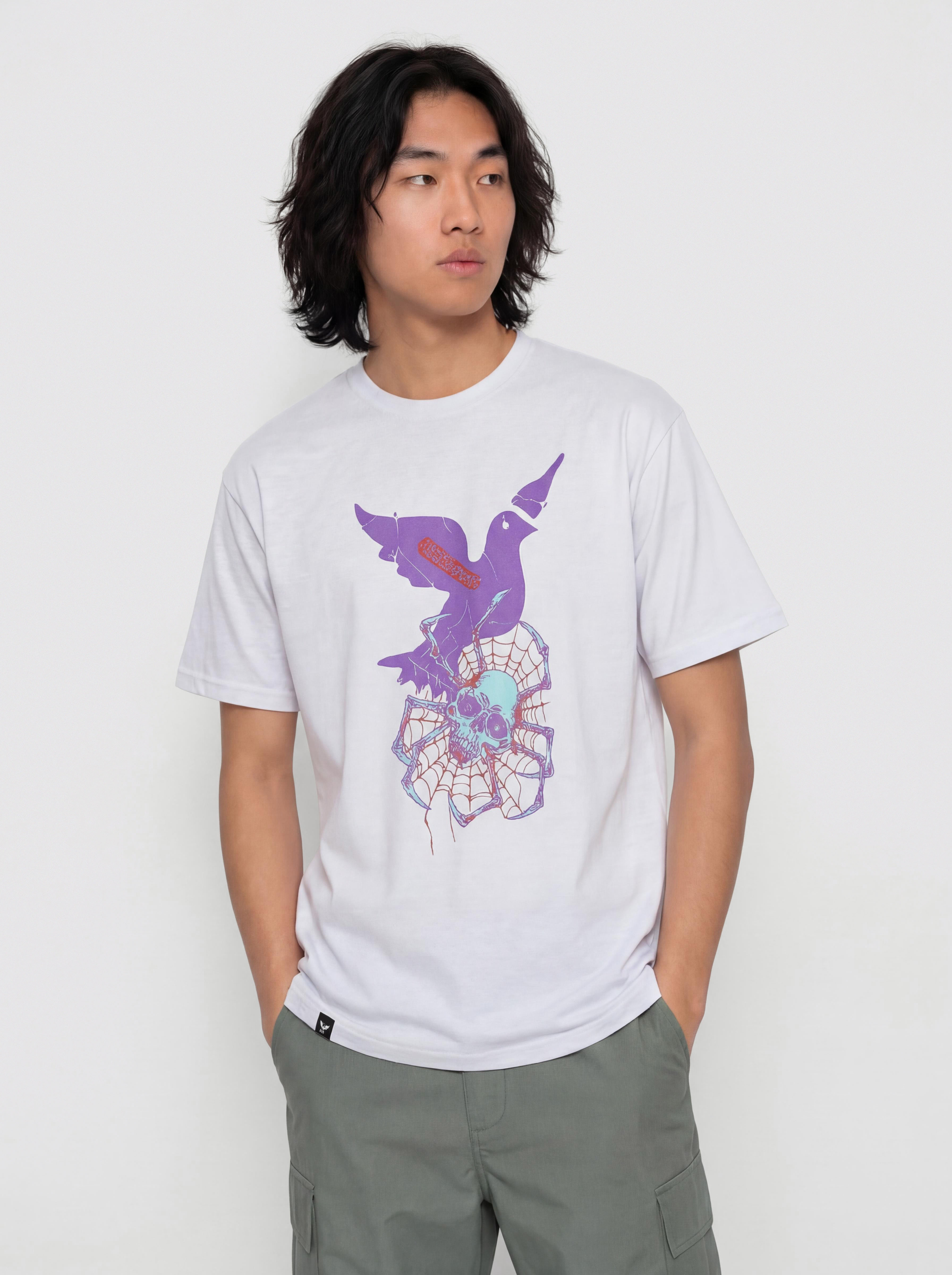Тениска Nervous Scary (white)