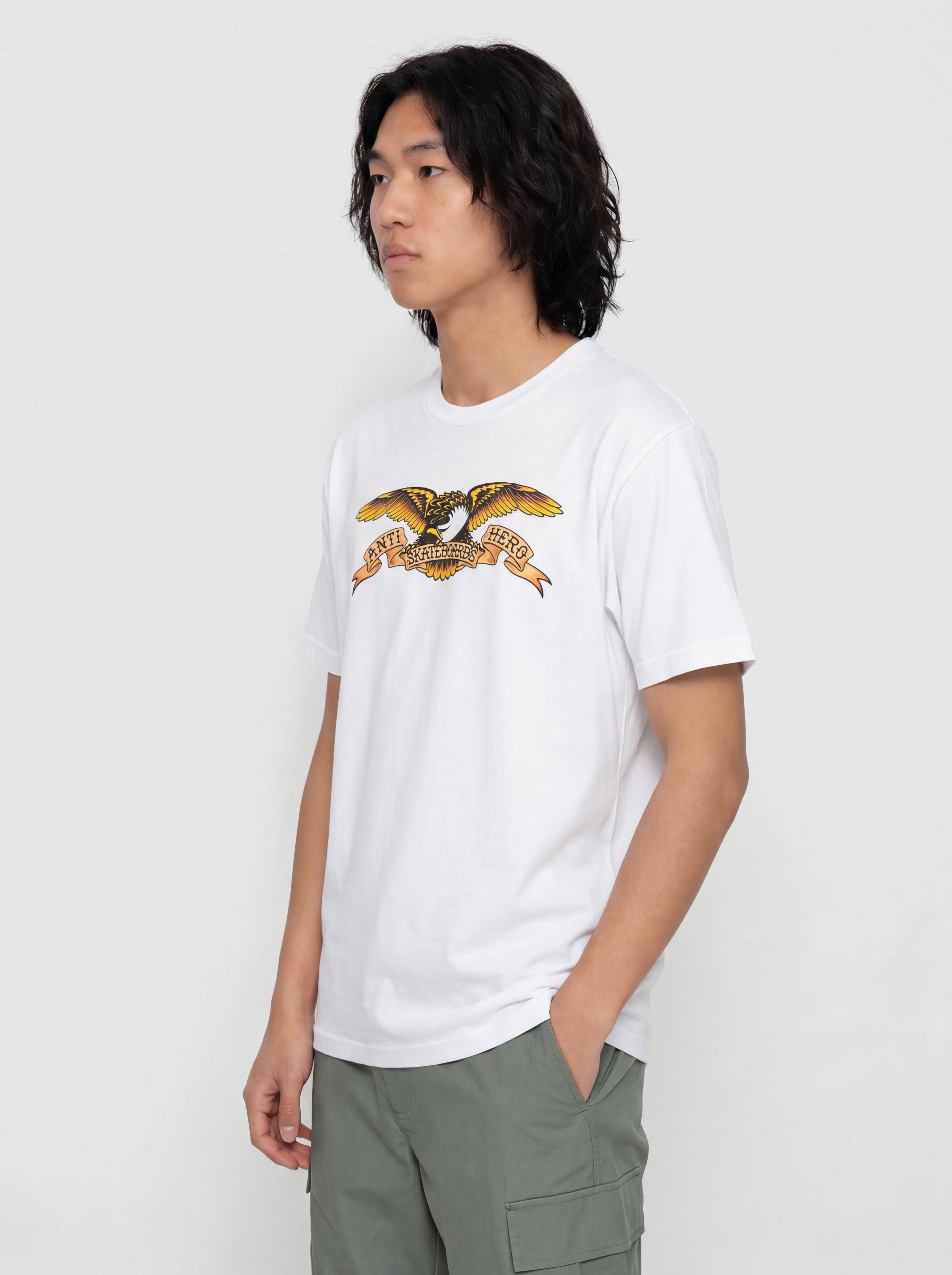 Тениска Antihero Eagle (white w/black multi color print)
