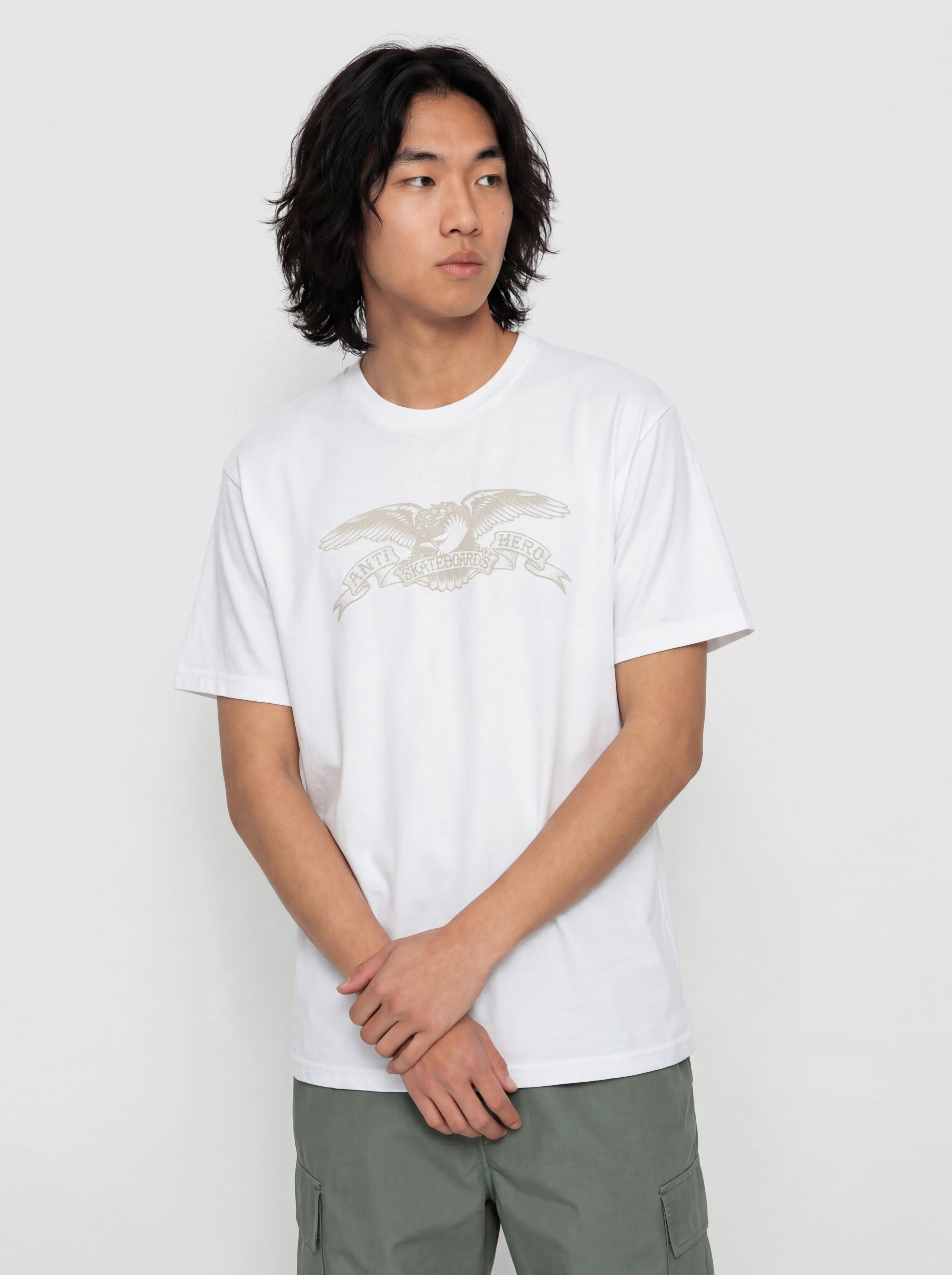 Тениска Antihero Basic Eagle (white w/grey print)