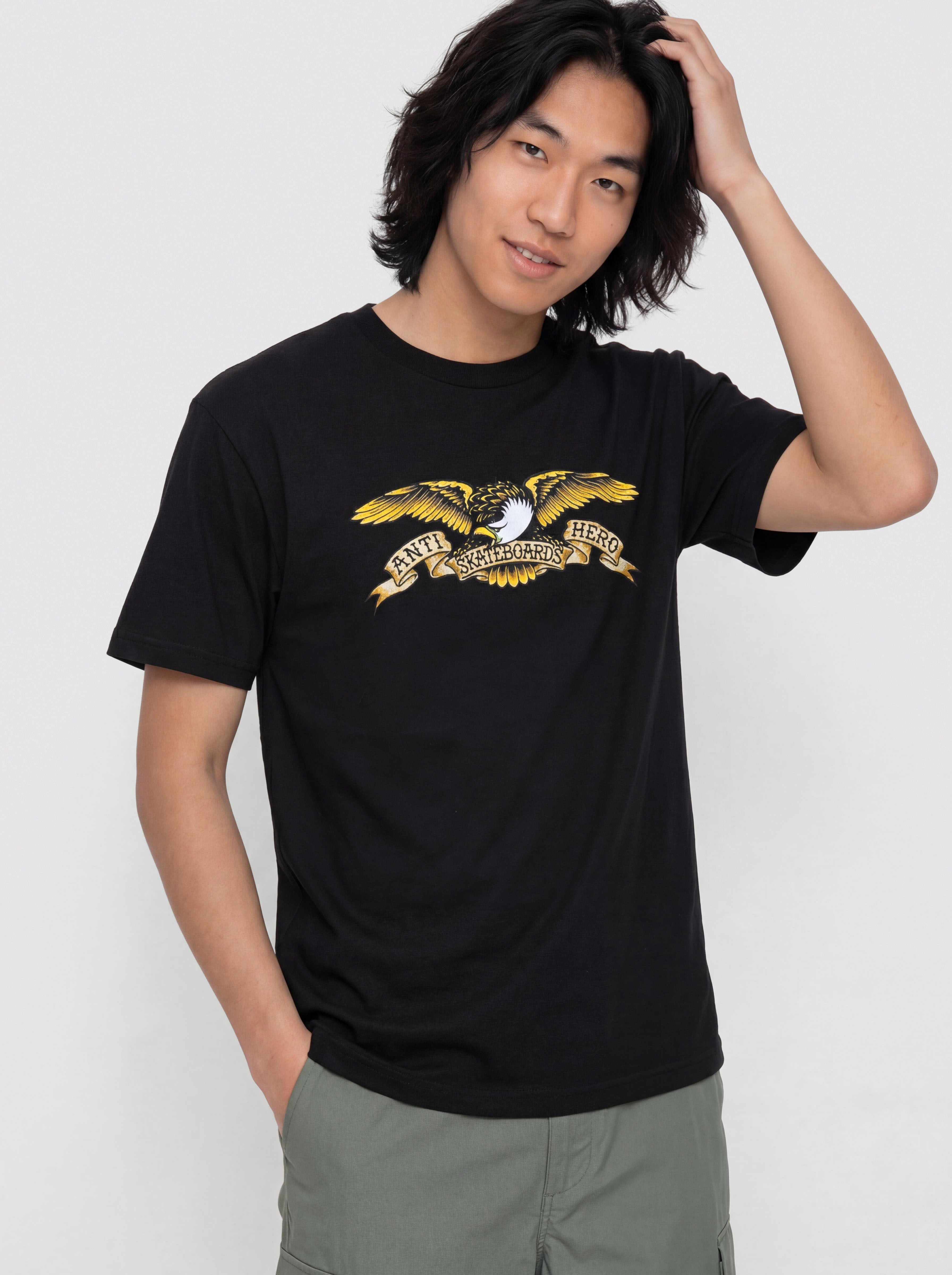 Тениска Antihero Eagle (black w/black multi color print)