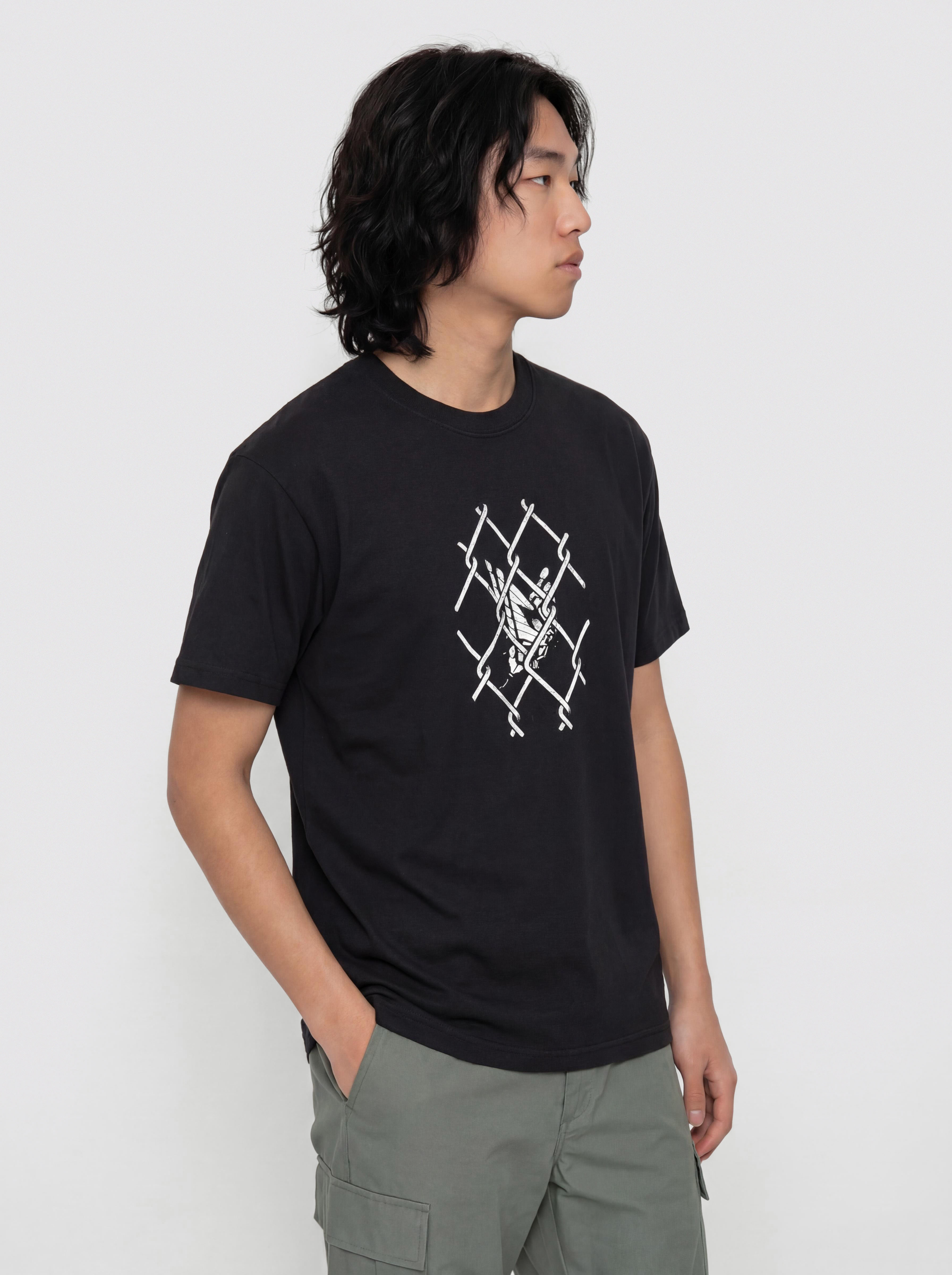 Тениска Real Outsider Grmnt Dye (black)