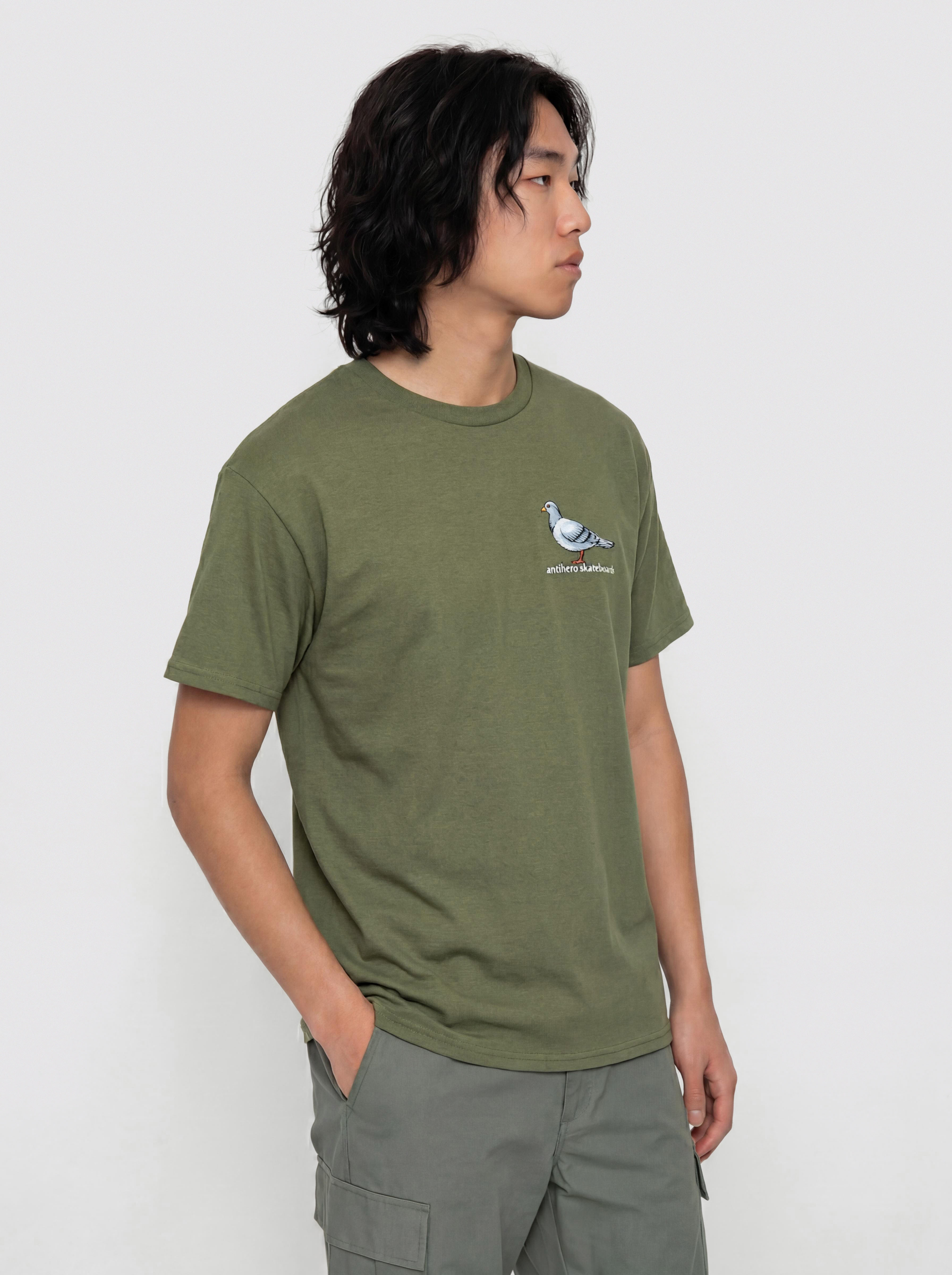 Тениска Antihero Lil Pigeon (military green)