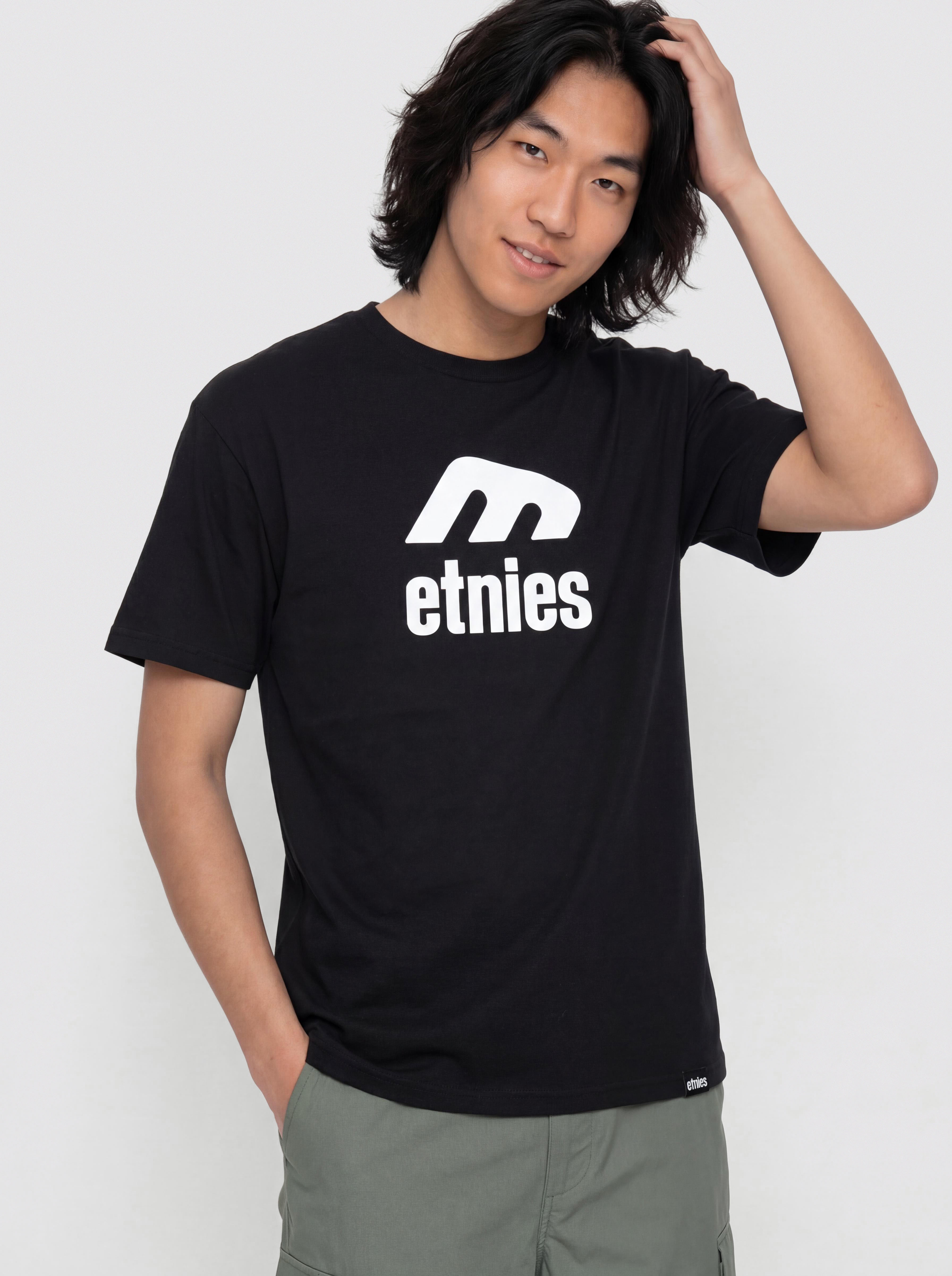 Тениска Etnies Icon E (black/white)